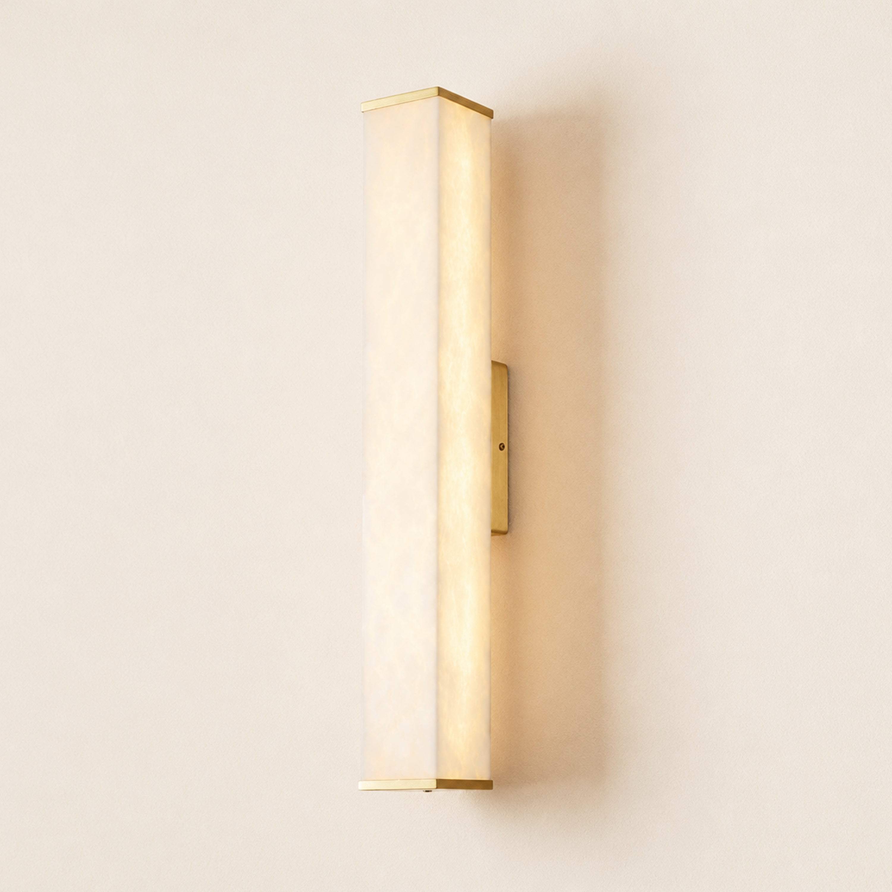 Valoria Alabaster Rectangular Wall Sconce