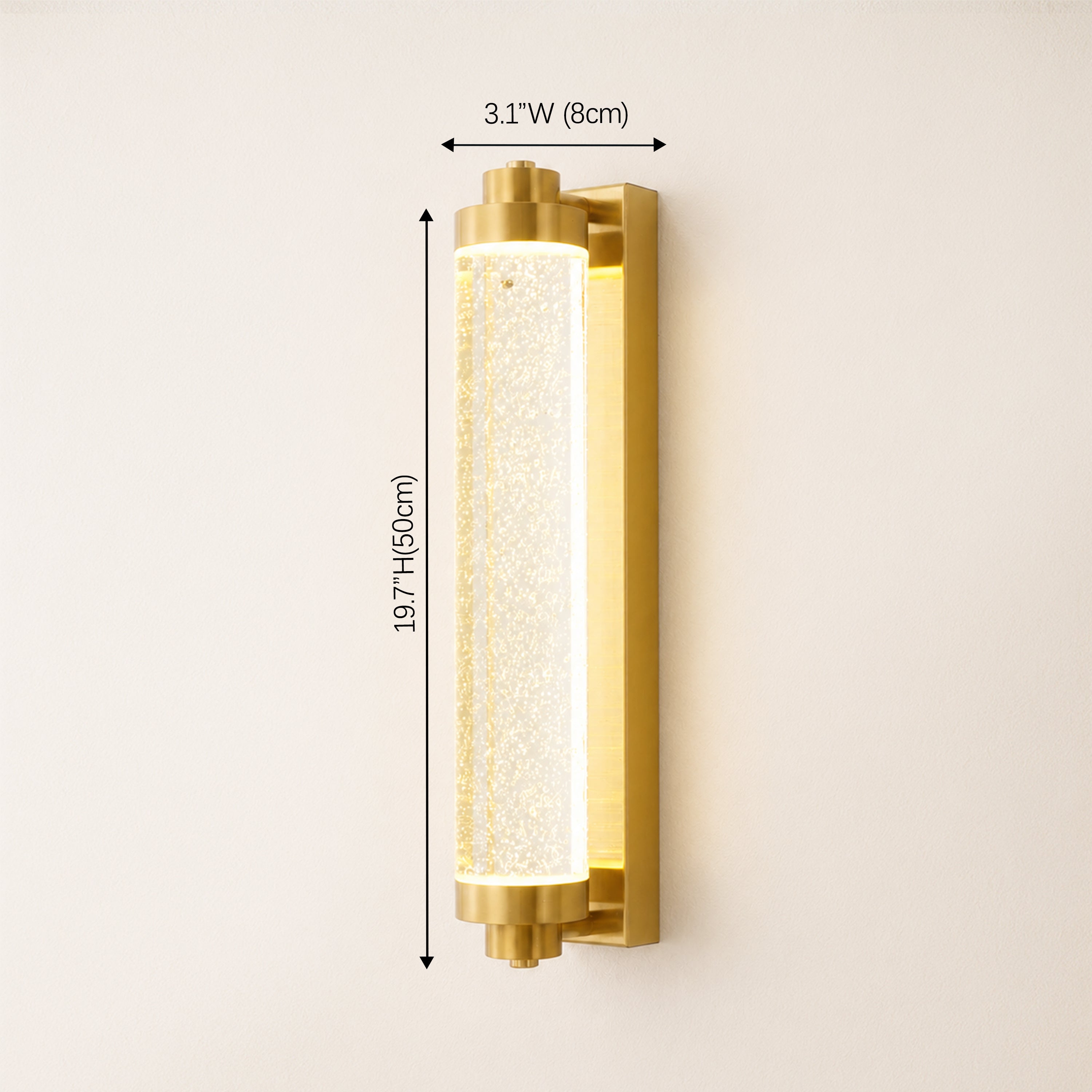 Lumira Crystal Bubble Wall Sconce