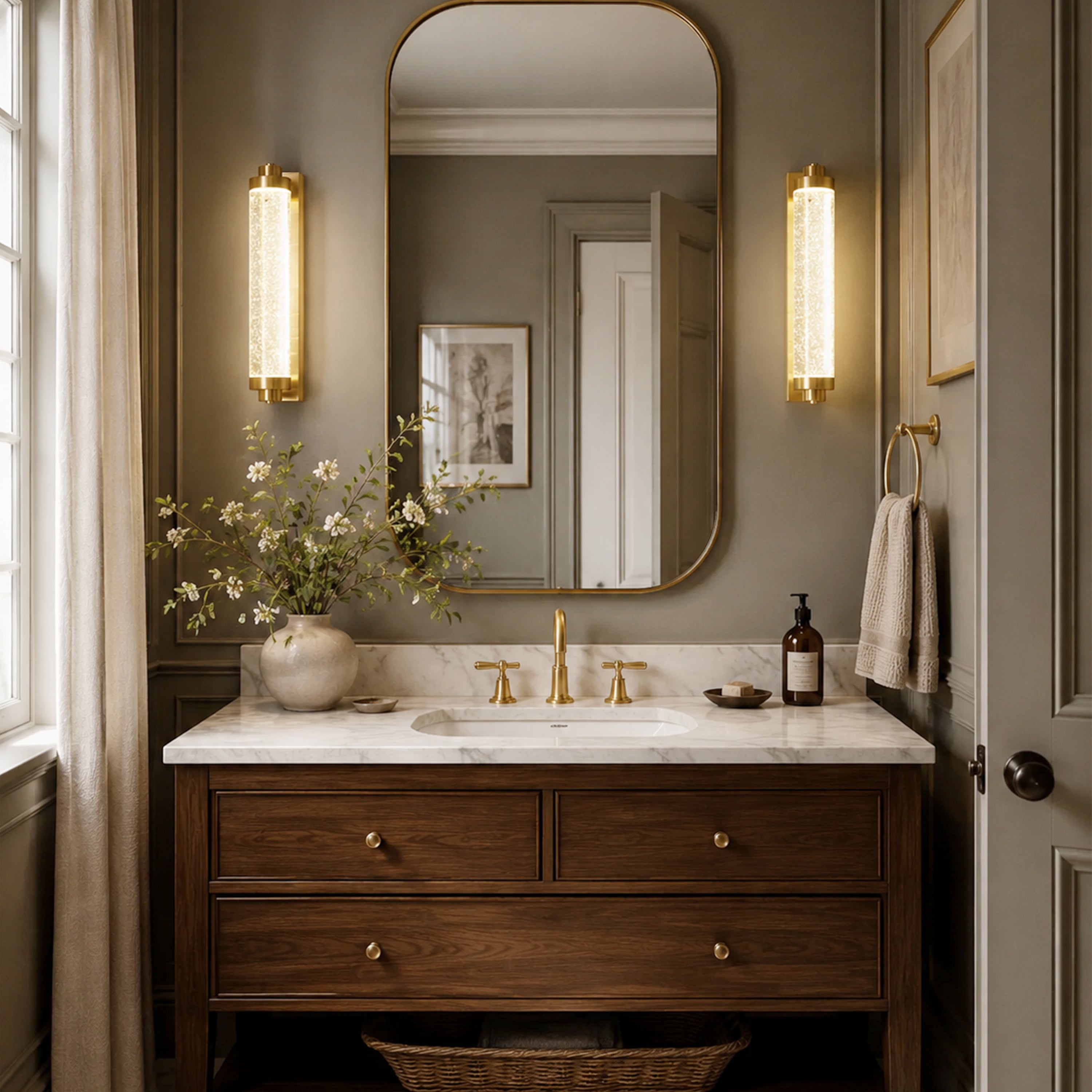 Lumira Crystal Bubble Wall Sconce