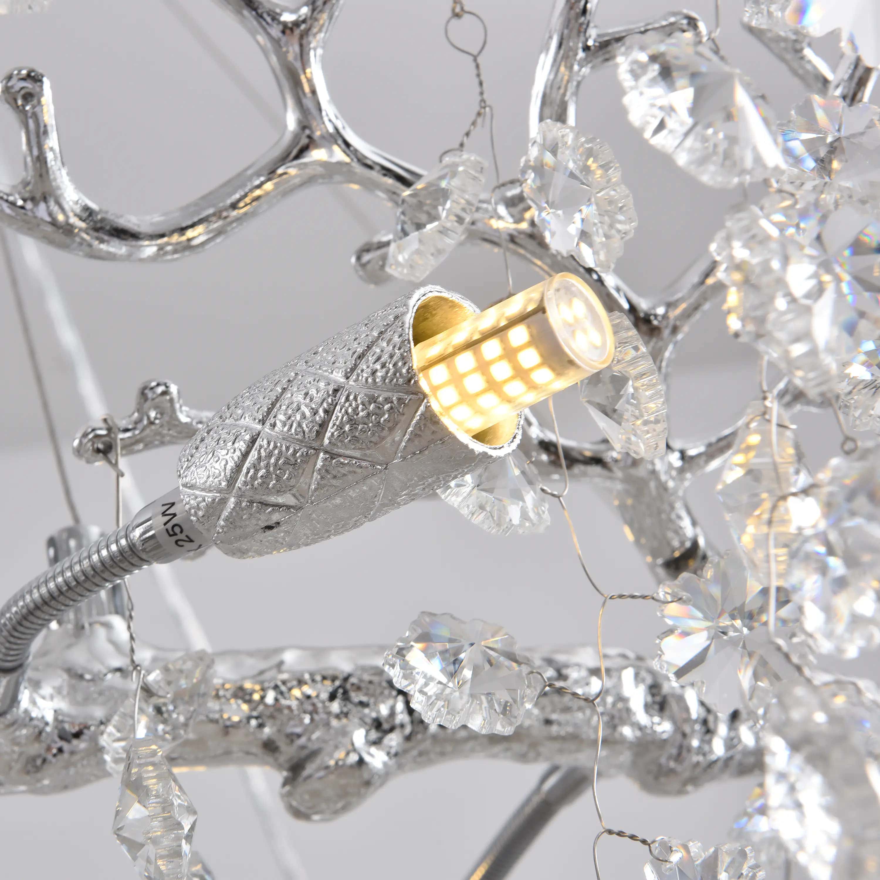 Lustre Branches Crystal Rectangular Chandelier 140cm W