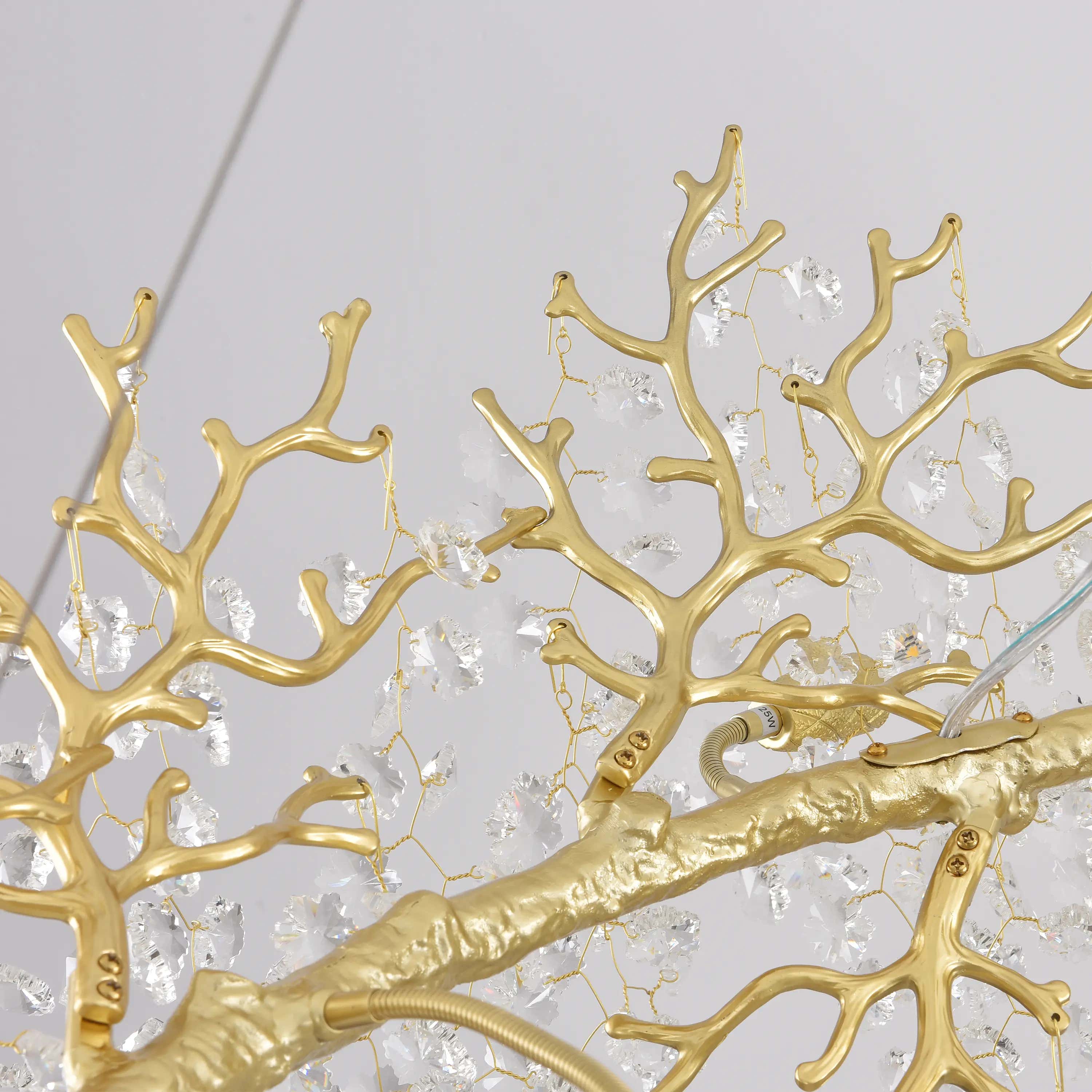 Lustre Branches Crystal Rectangular Chandelier 140cm W