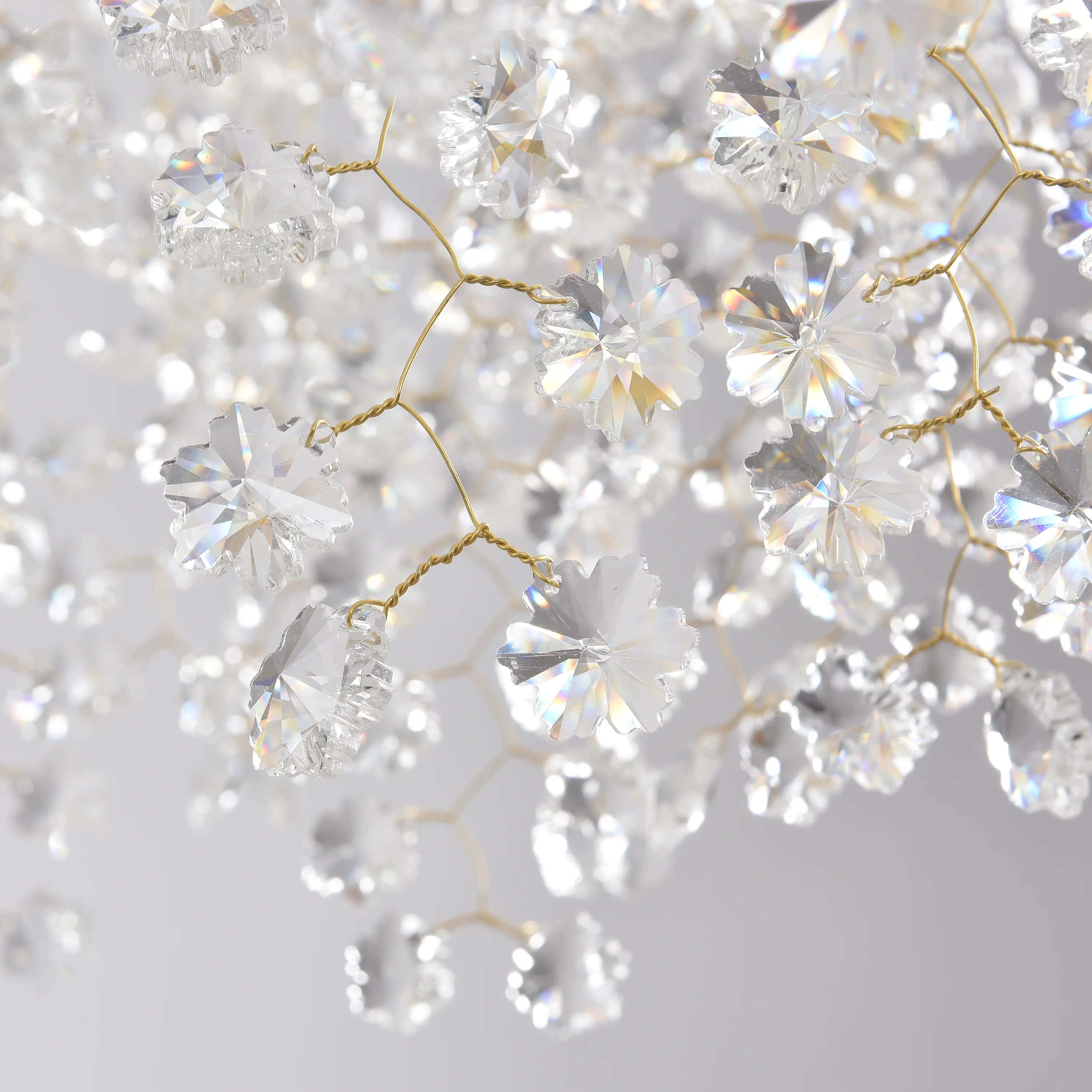 Lustre Branches Crystal Rectangular Chandelier 140cm W