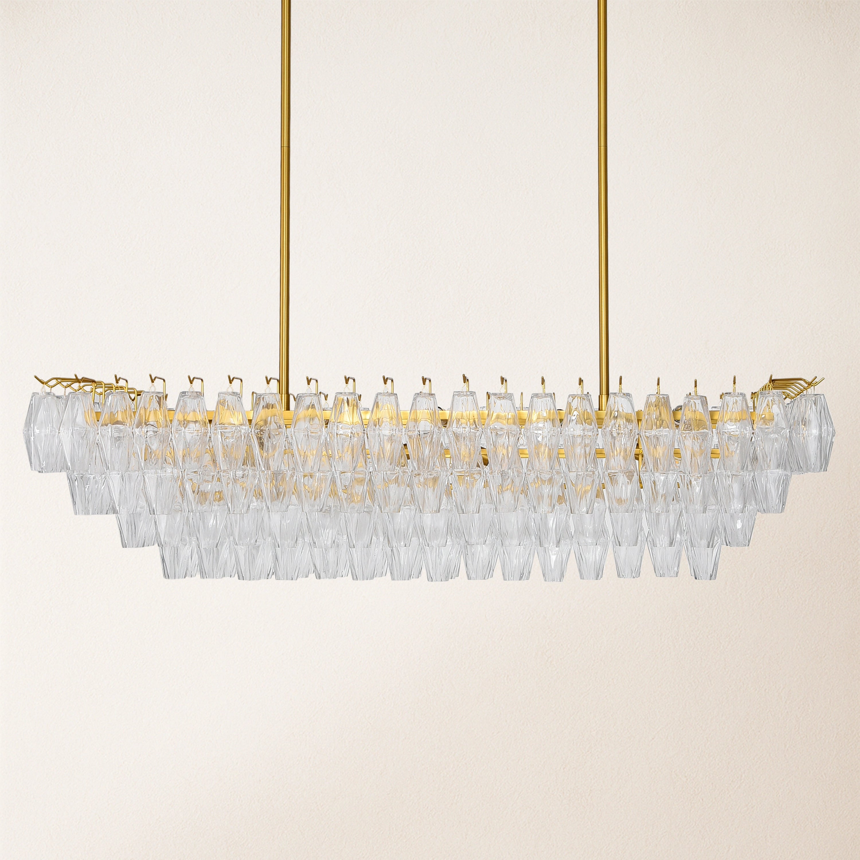 Celestial Drop Glass Crystal Glass Chandelier 137cm W