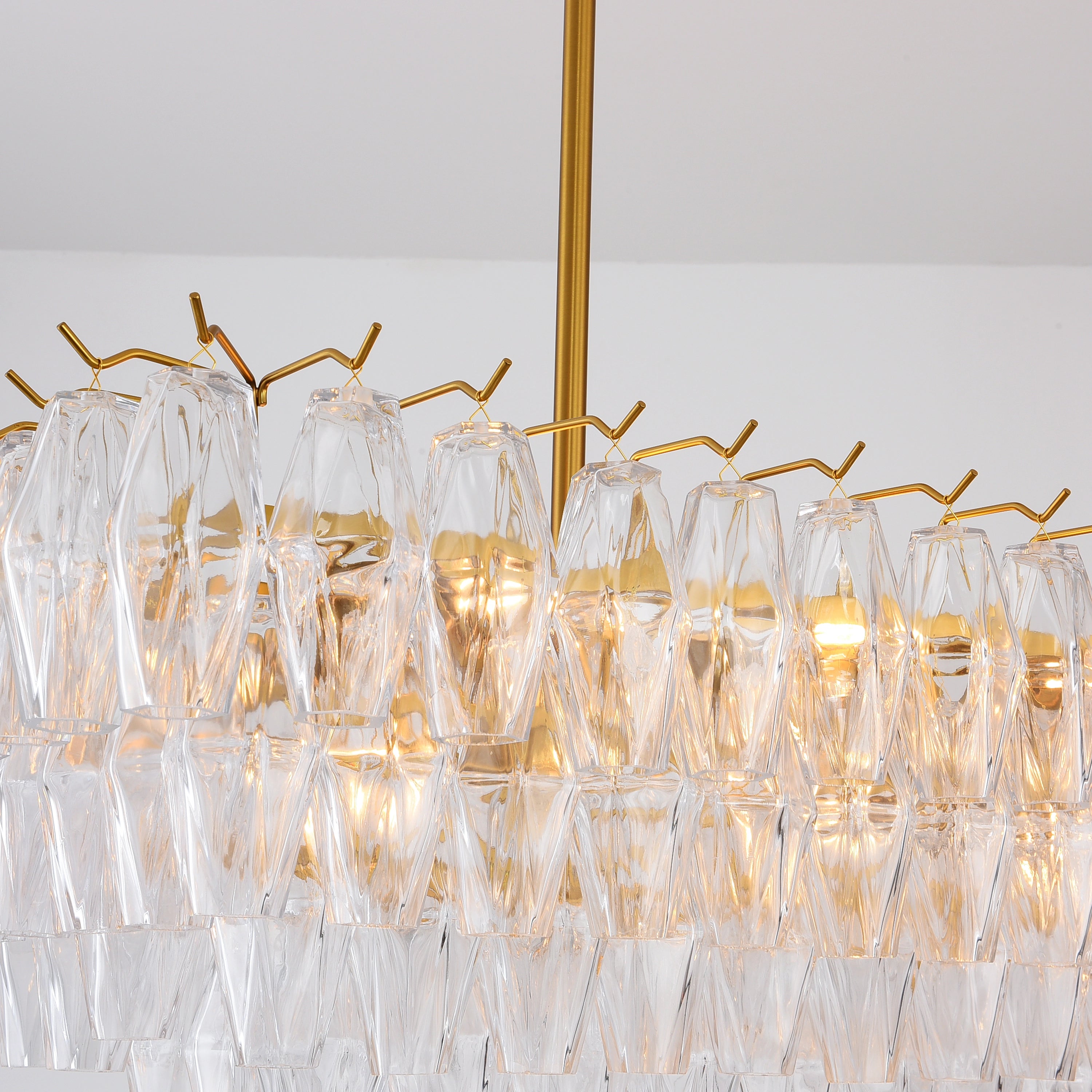 Celestial Drop Glass Crystal Glass Chandelier 137cm W