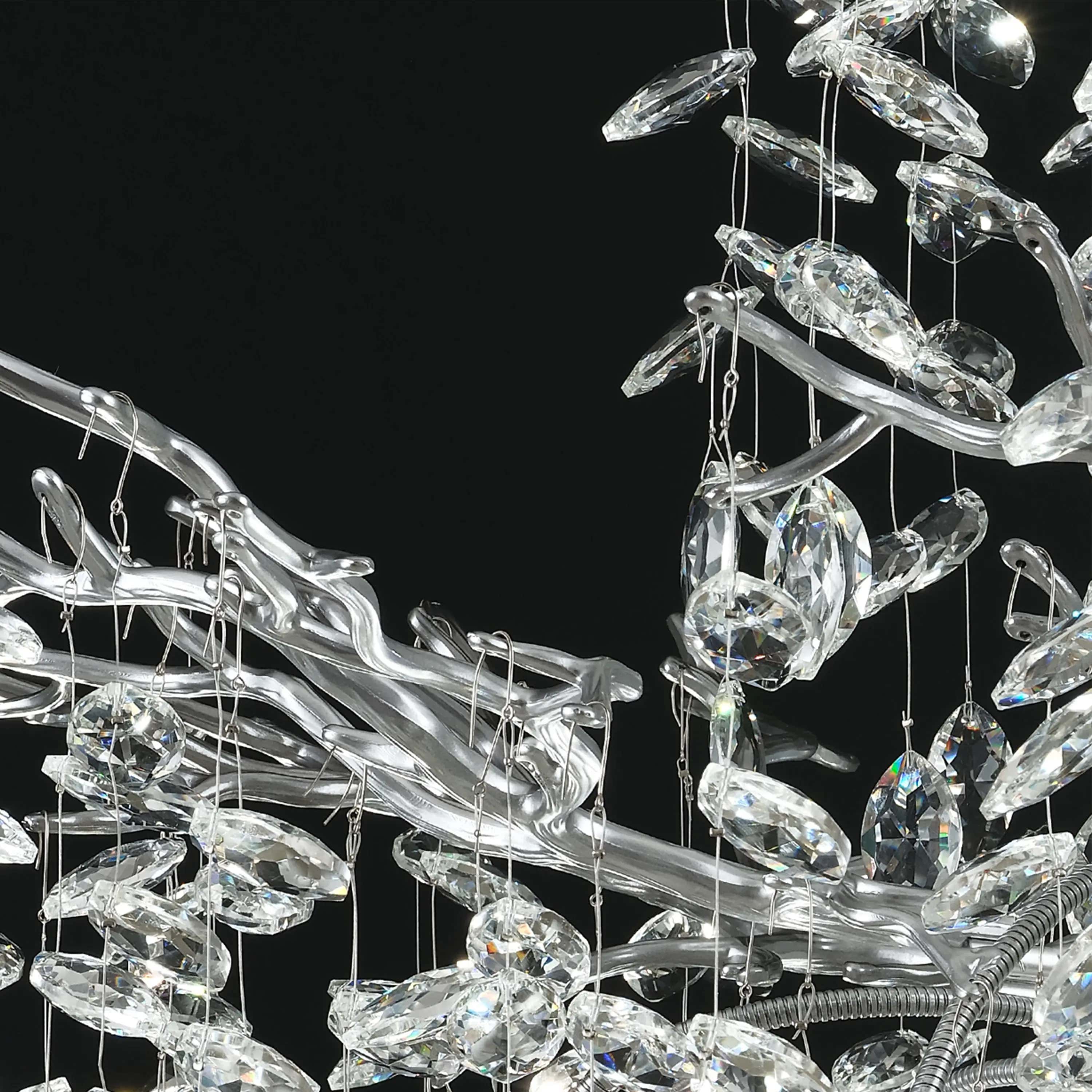 Frostleaf Crystal Grand Cascade Branches Chandelier 53cm D