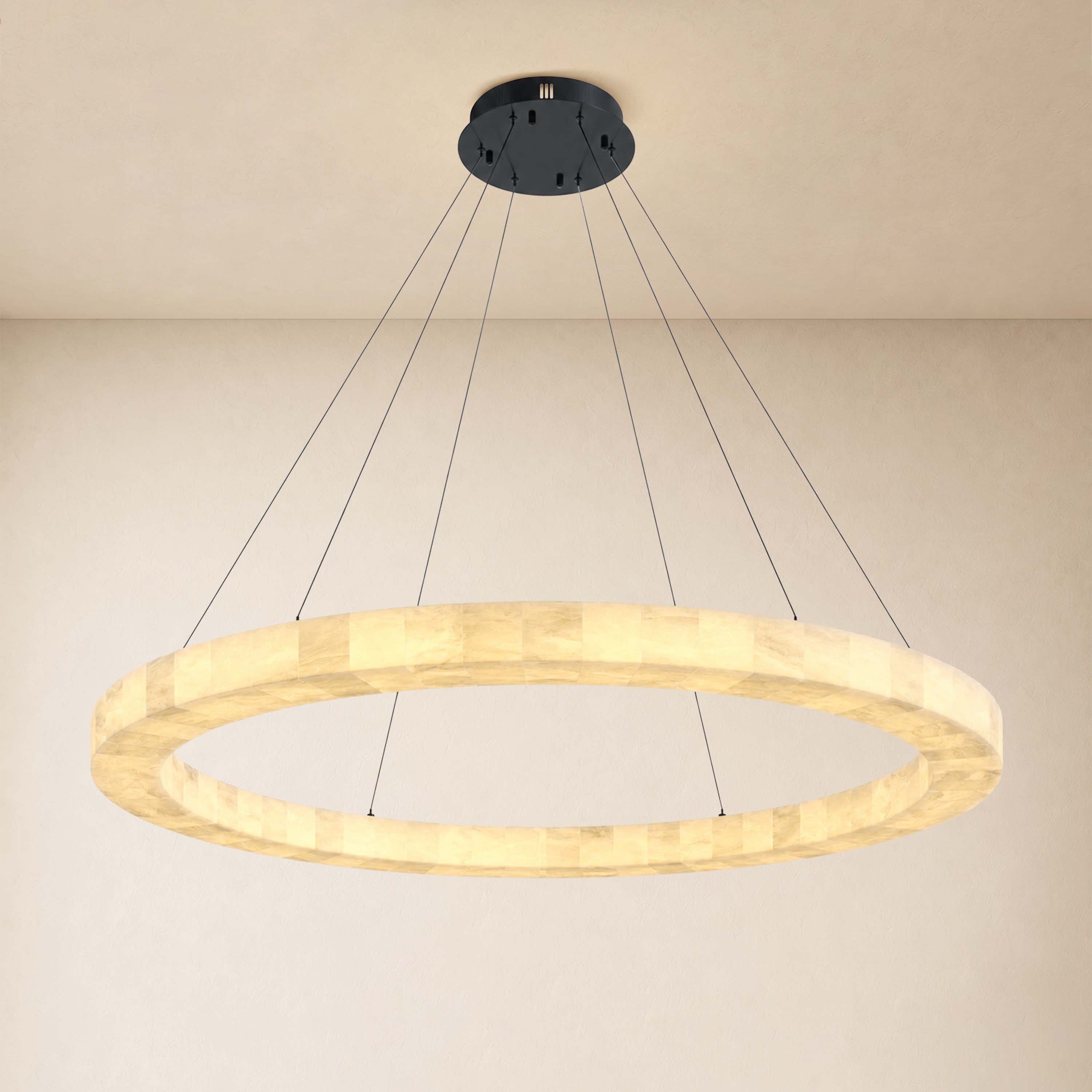 Soluna Alabaster Custom Round Chandelier