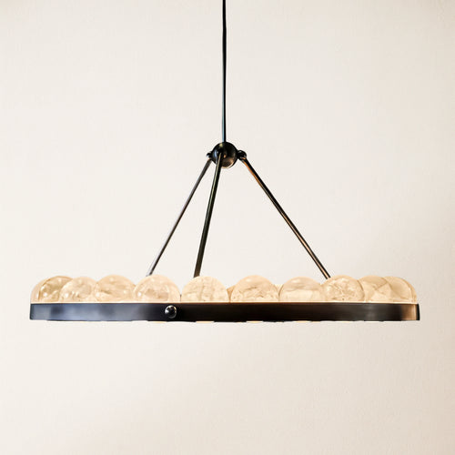 Nami Alabaster Global Suter Chandelier 89cm D