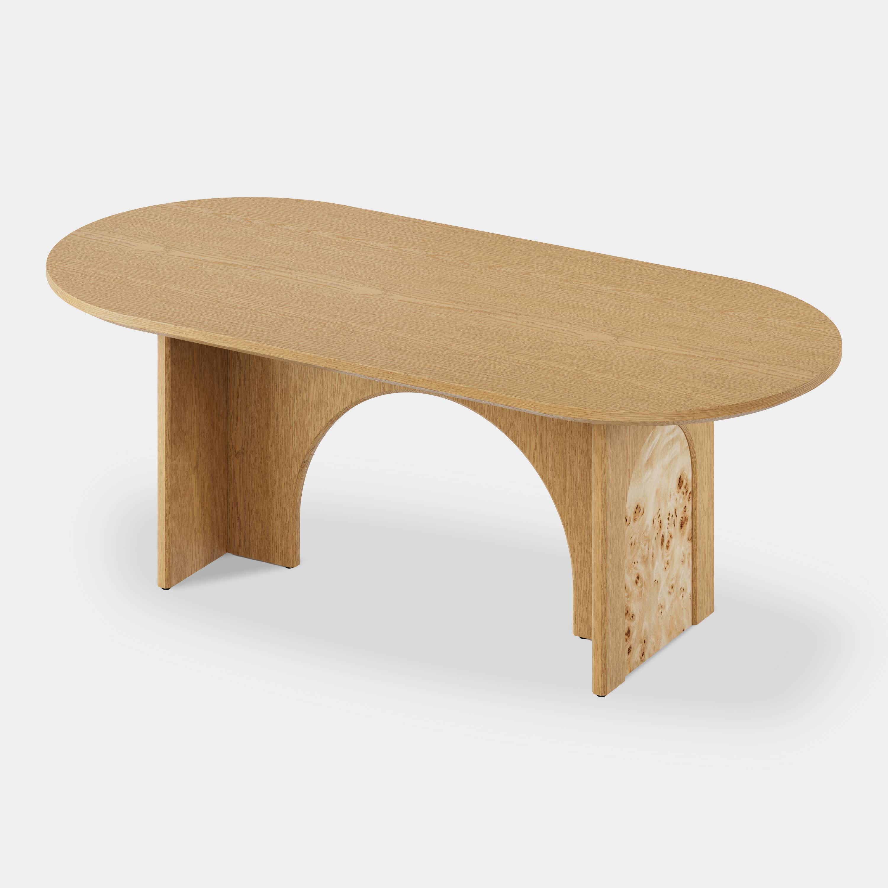 Aurora Oak Dining Table 84"
