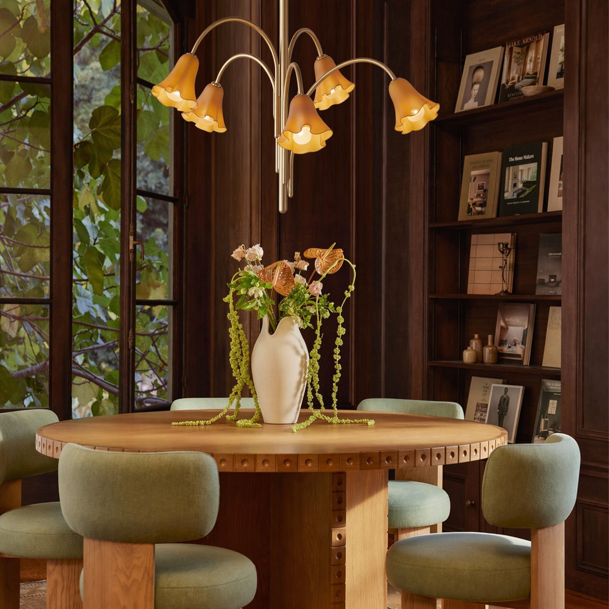 Florea Glass Art Chandelier