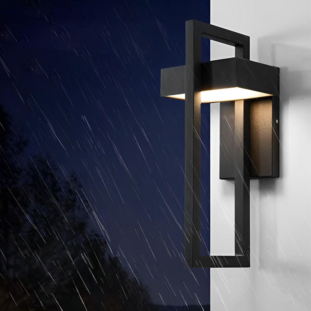 Aqualith Rectangular Minimalist Outdoor Wall Light