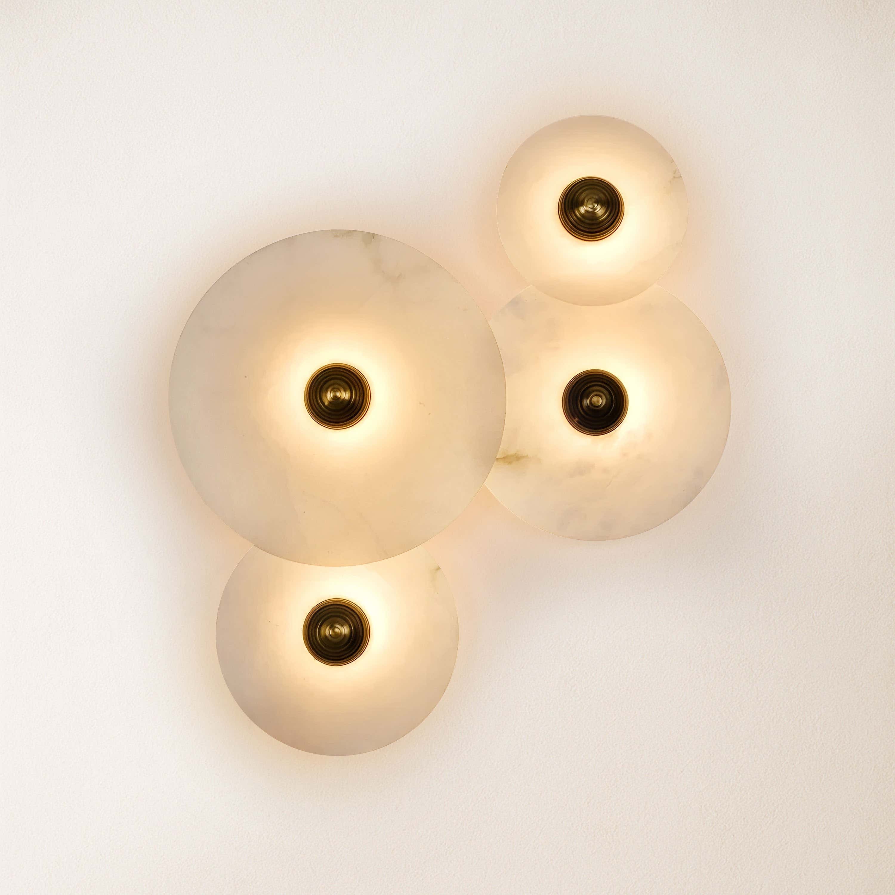 Miles Alabaster Wall Lamp 30cm D