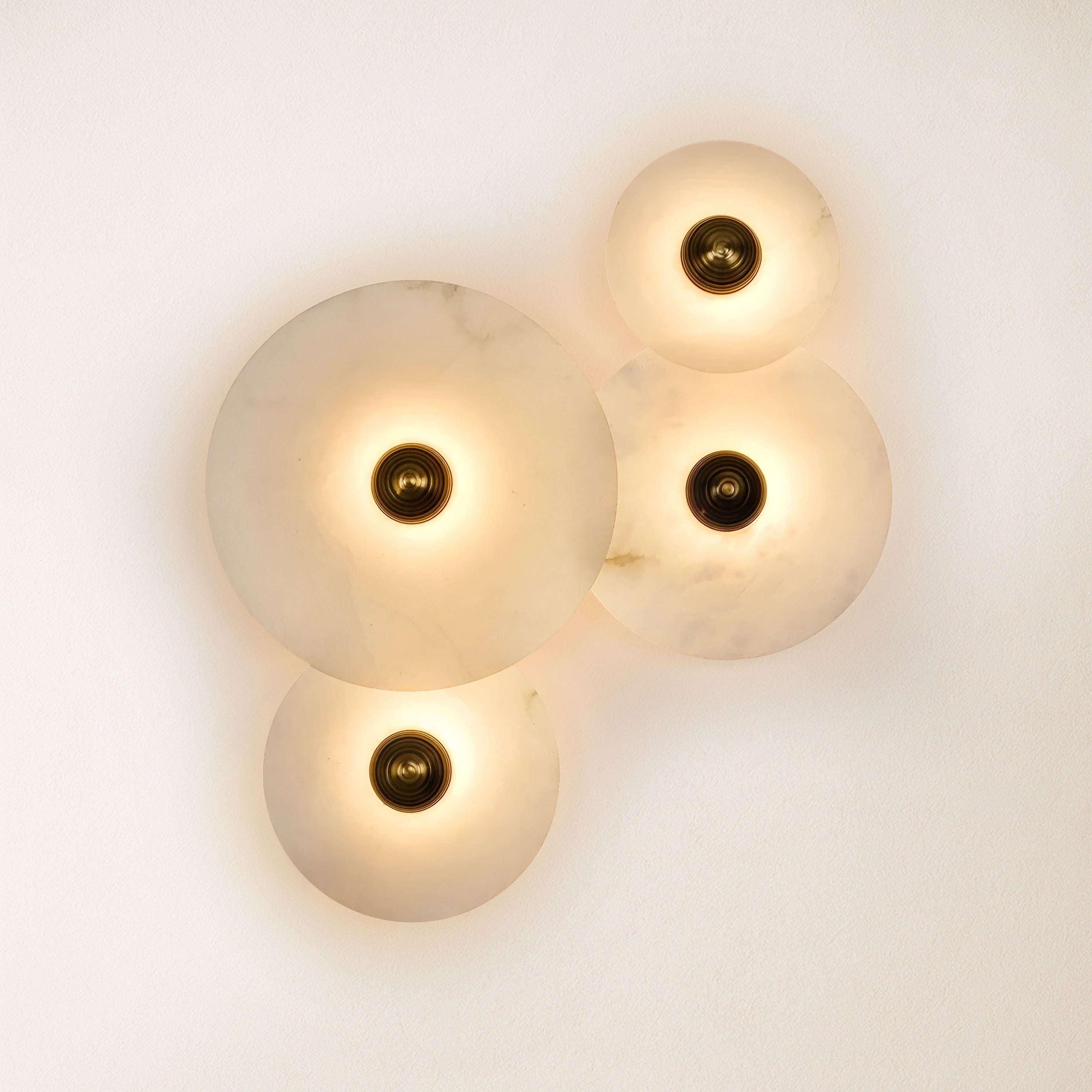 Miles Alabaster Wall Lamp 30cm D