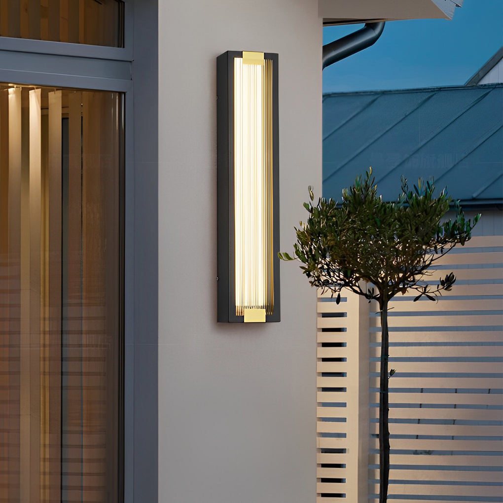 Vitreum Rectangular LED Outdoor Wall Light