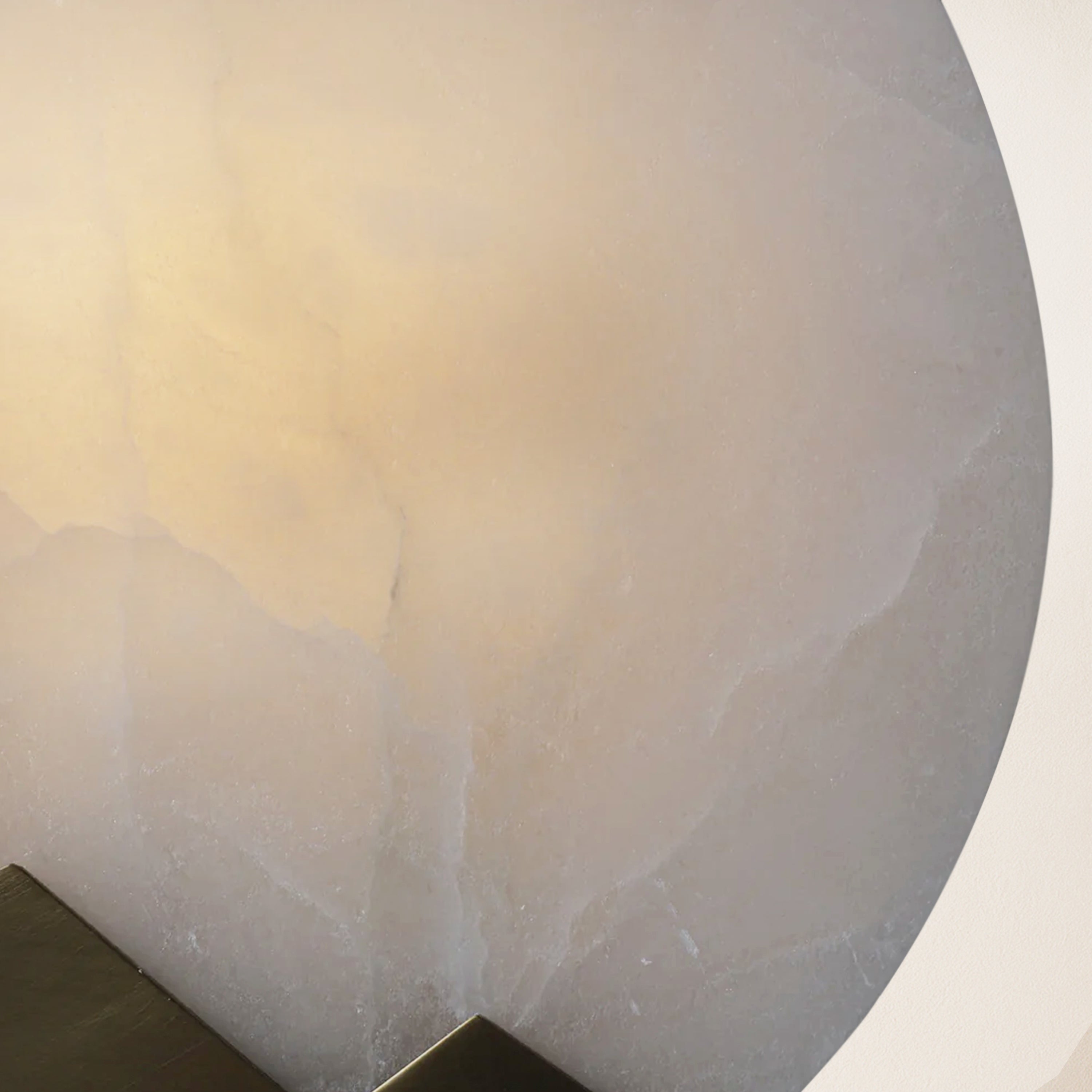 Egwent Alabaster Brass Sconce 20cm
