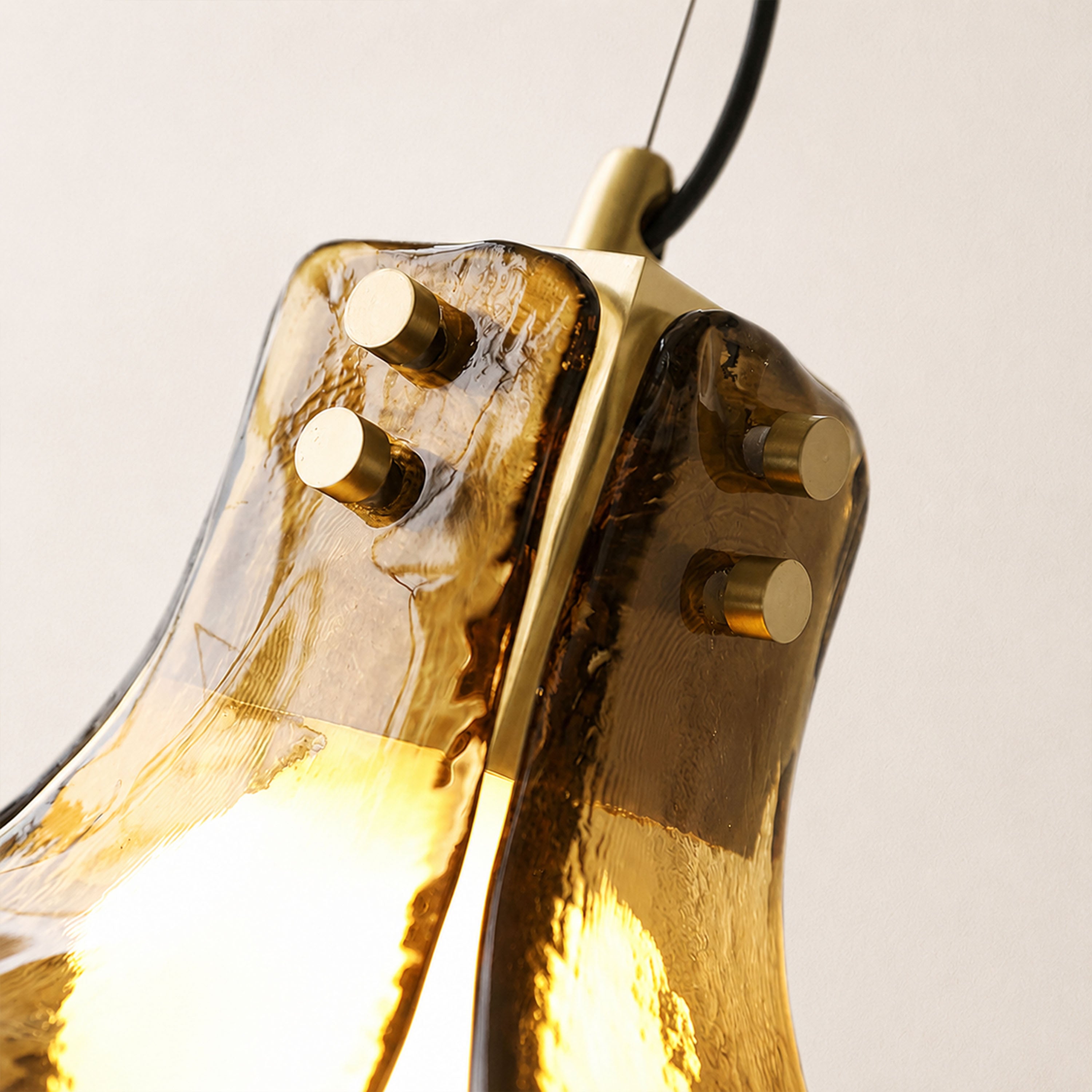Eora Amber Glass Pendant Light