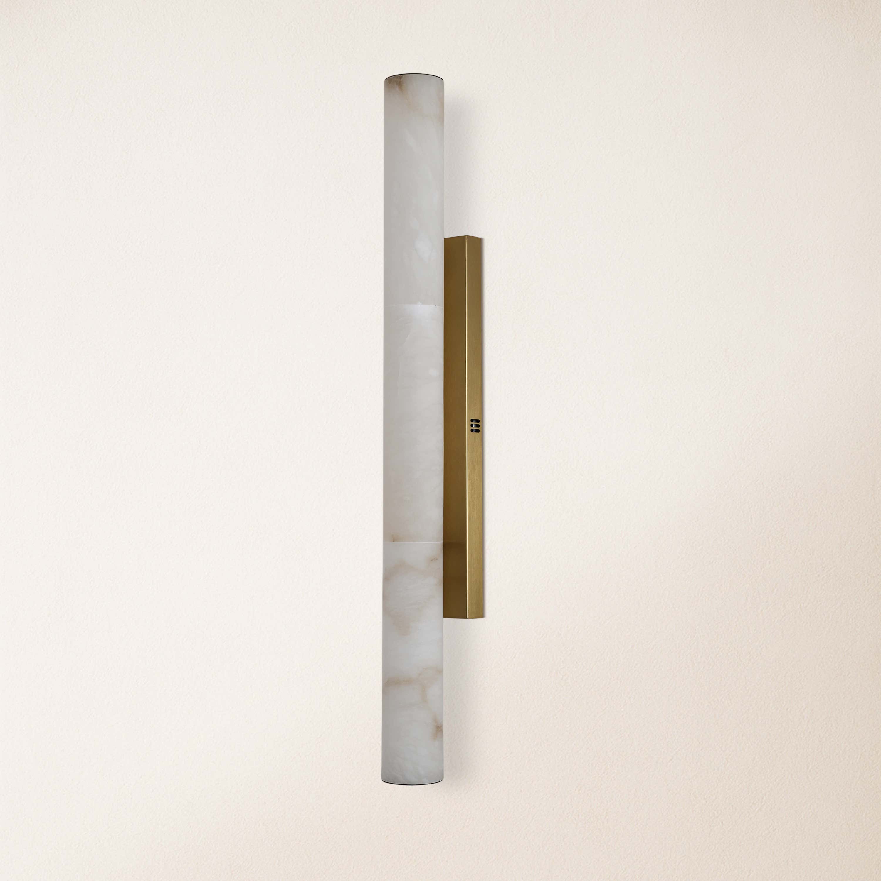 Sylvia Palladian Alabaster Wall Sconce 91cm H