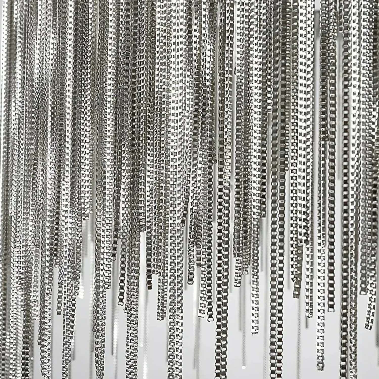 Teresa Cadena Steel Tassel Chandelier 80cm D