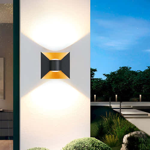 Sentinelume Square Outdoor Up Down Wall Light