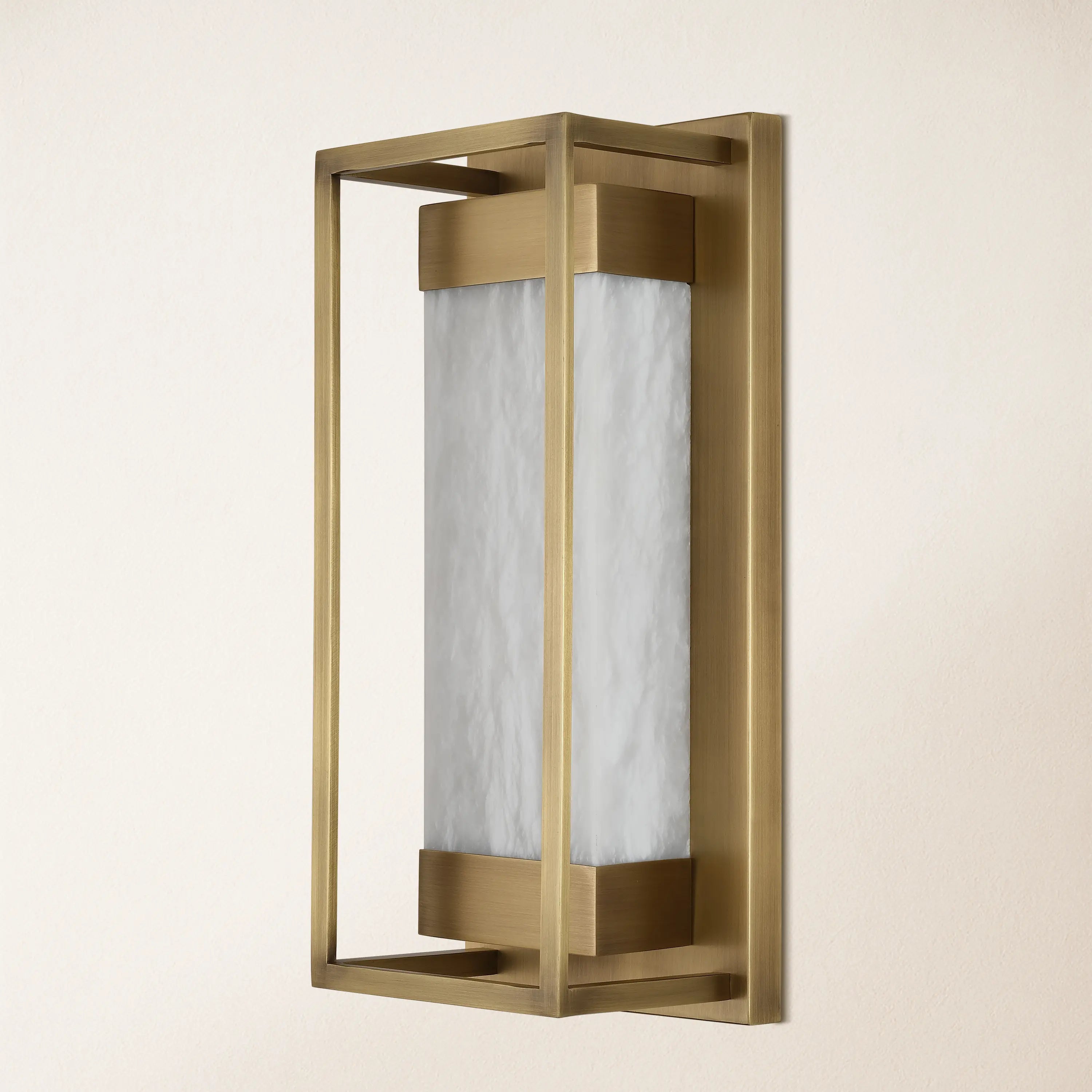 Bravura Alabaster Wall Sconce 16"H