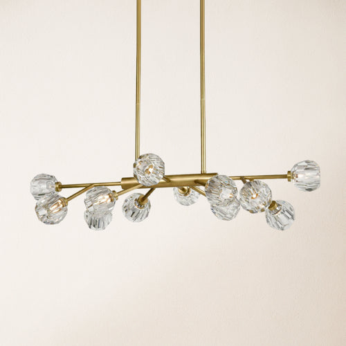 Parisian Crystal Linear Chandelier 122 cm L
