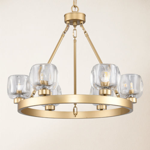 Vellum Round Chandelier 61cm D