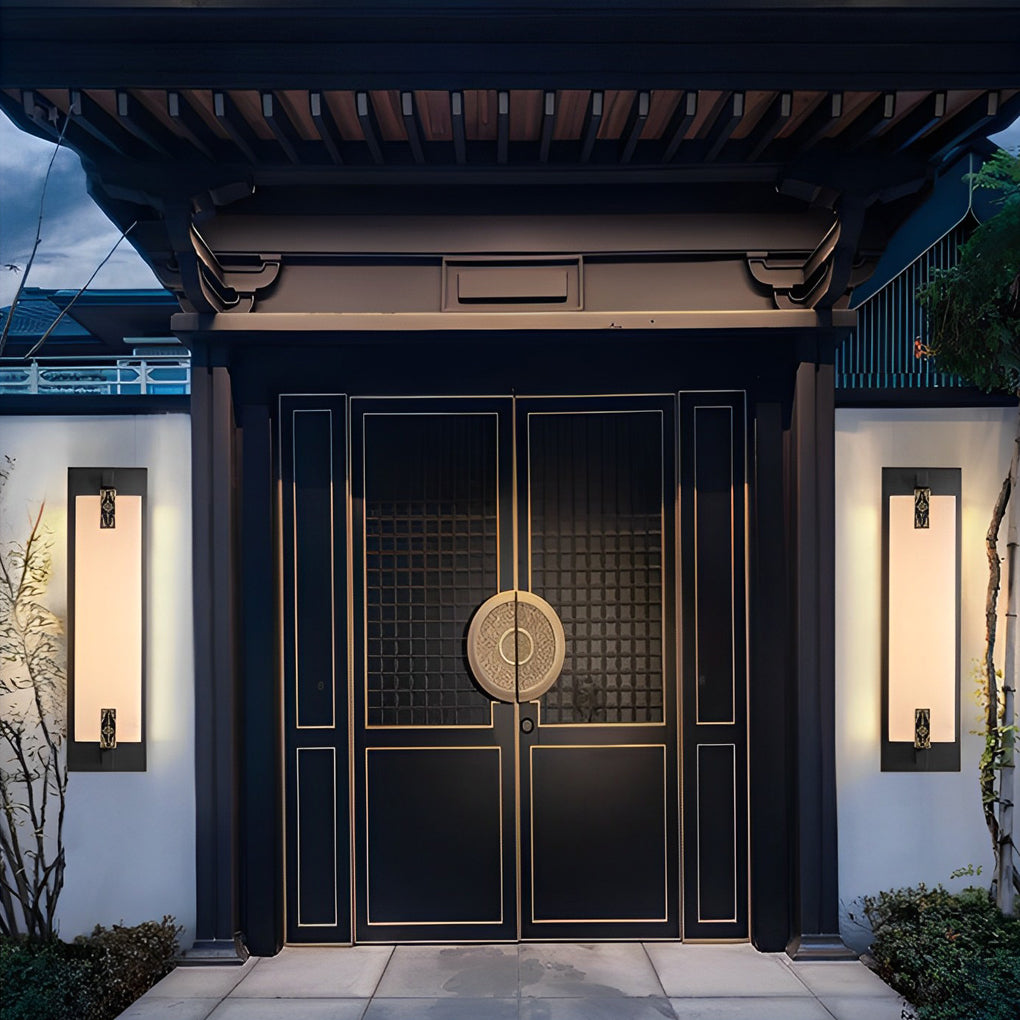 Glimmermist Copper LED Outdoor Wall Light