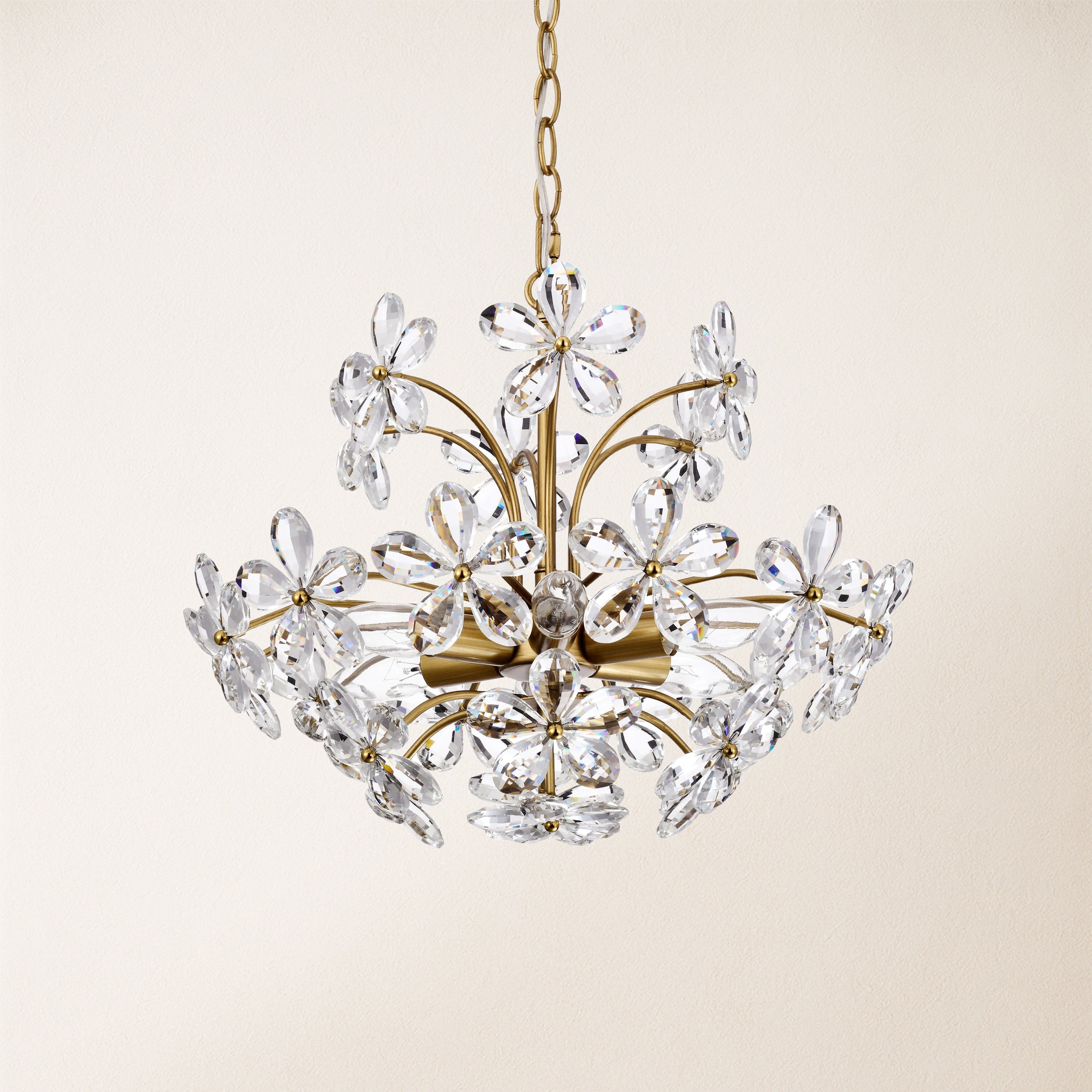 Liora Crystal Bloom Round Chandelier