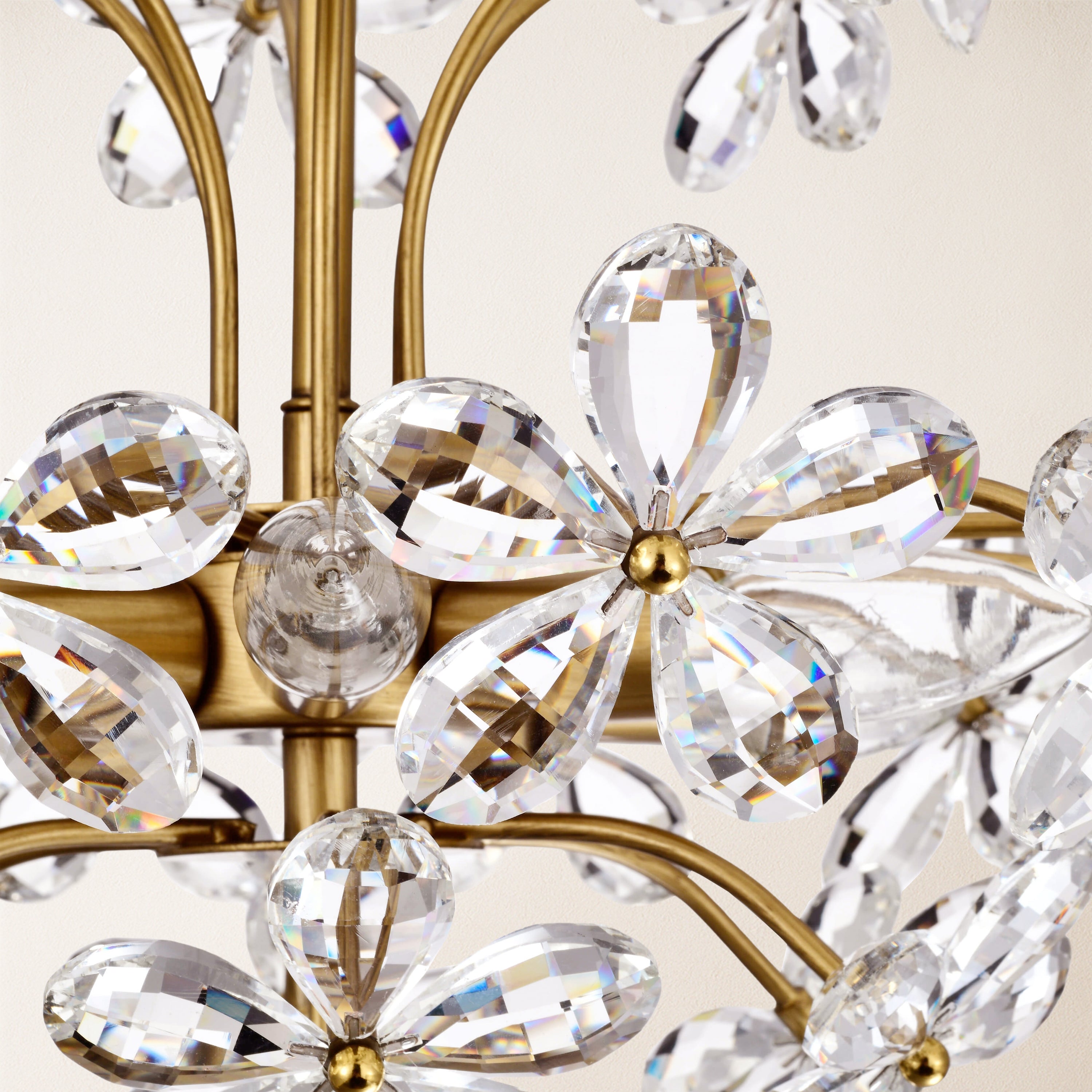 Liora Crystal Bloom Round Chandelier