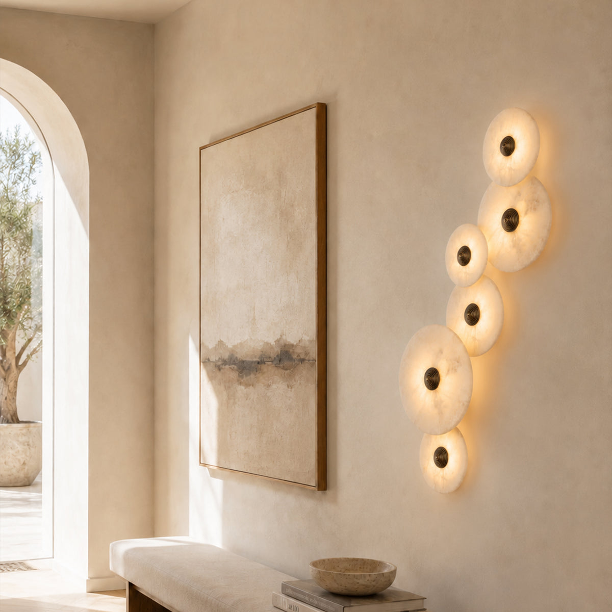 Miles Alabaster Multi-Lights Wall Sconce