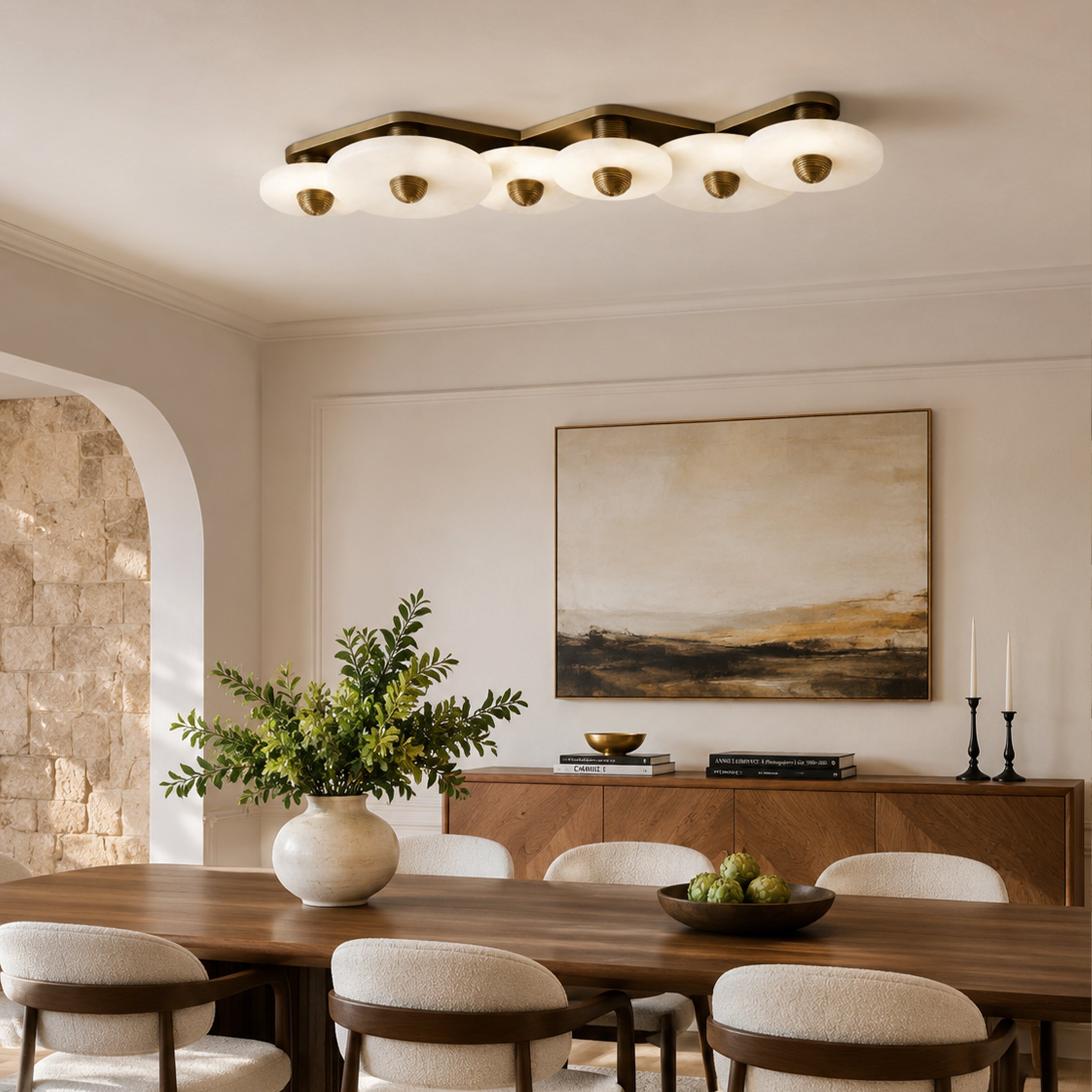 Miles Alabaster Multi-Lights Wall Sconce