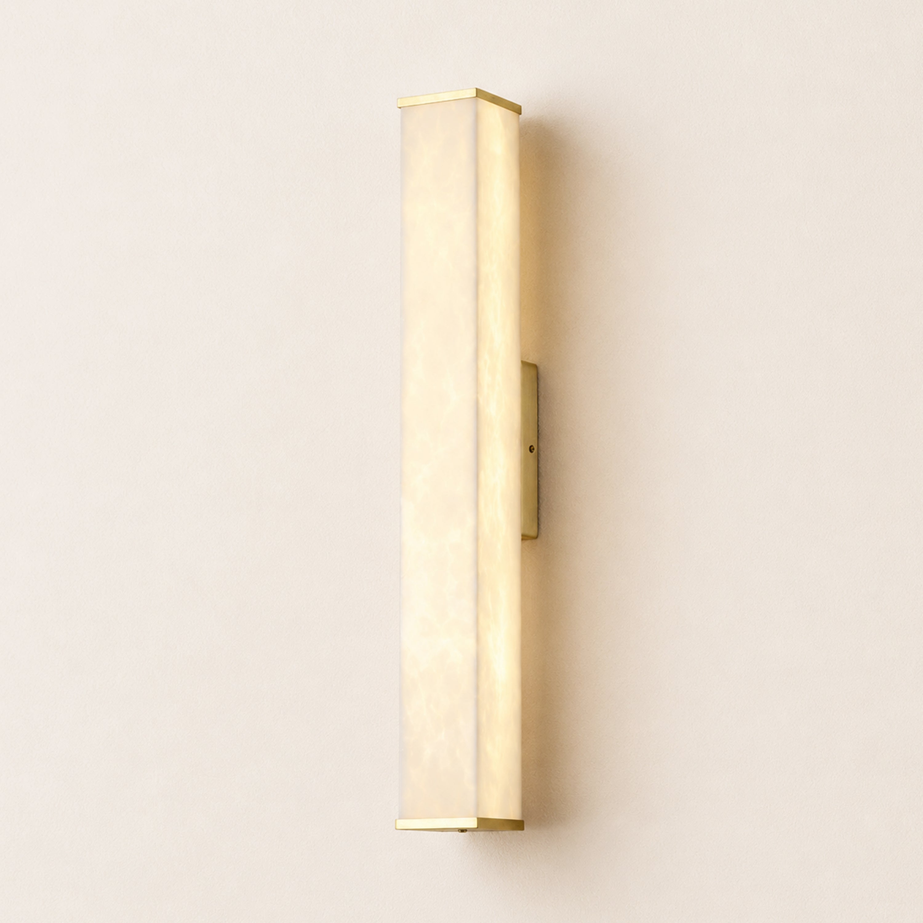 Valoria Alabaster Rectangular Wall Sconce