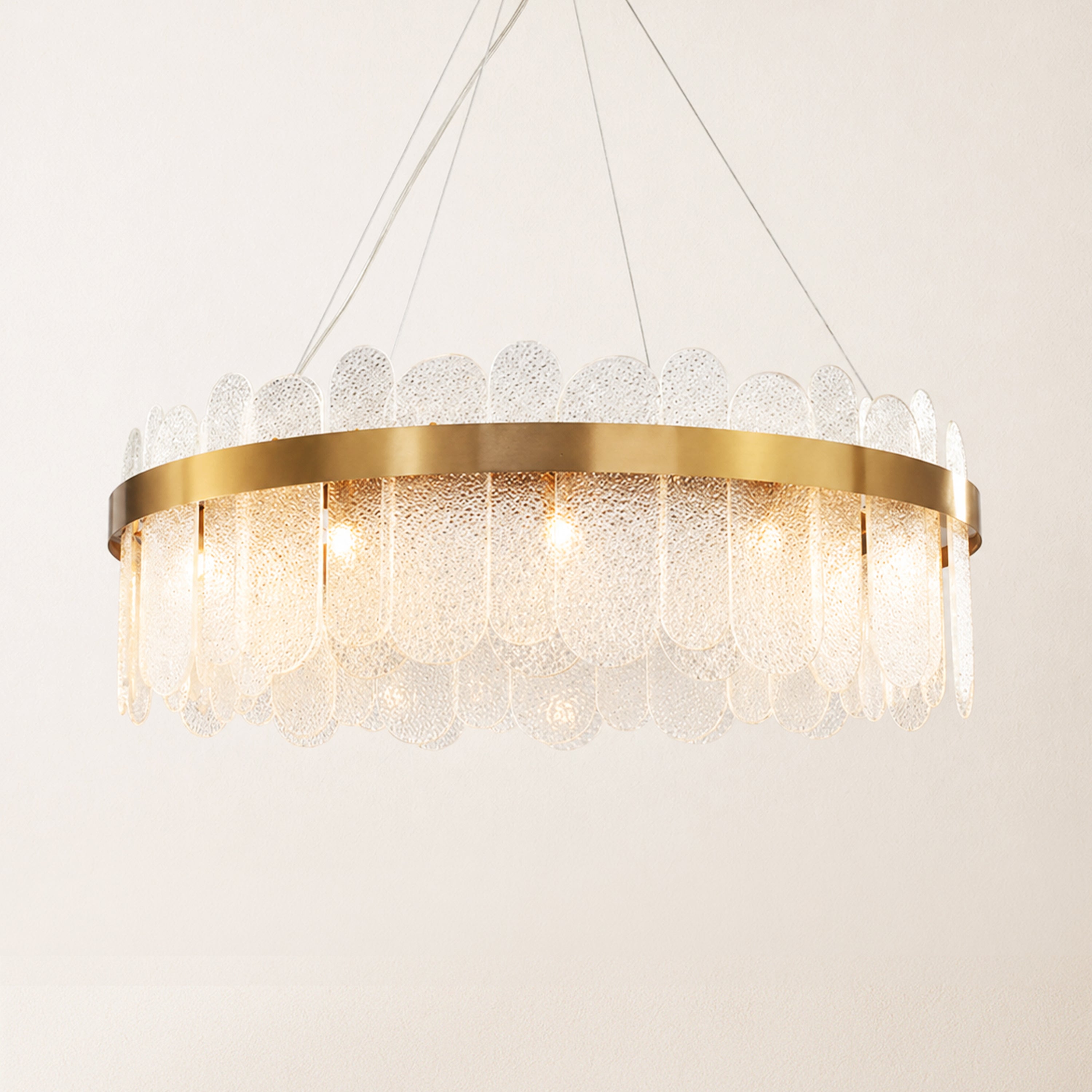 Prismora Glass Round Chandelier