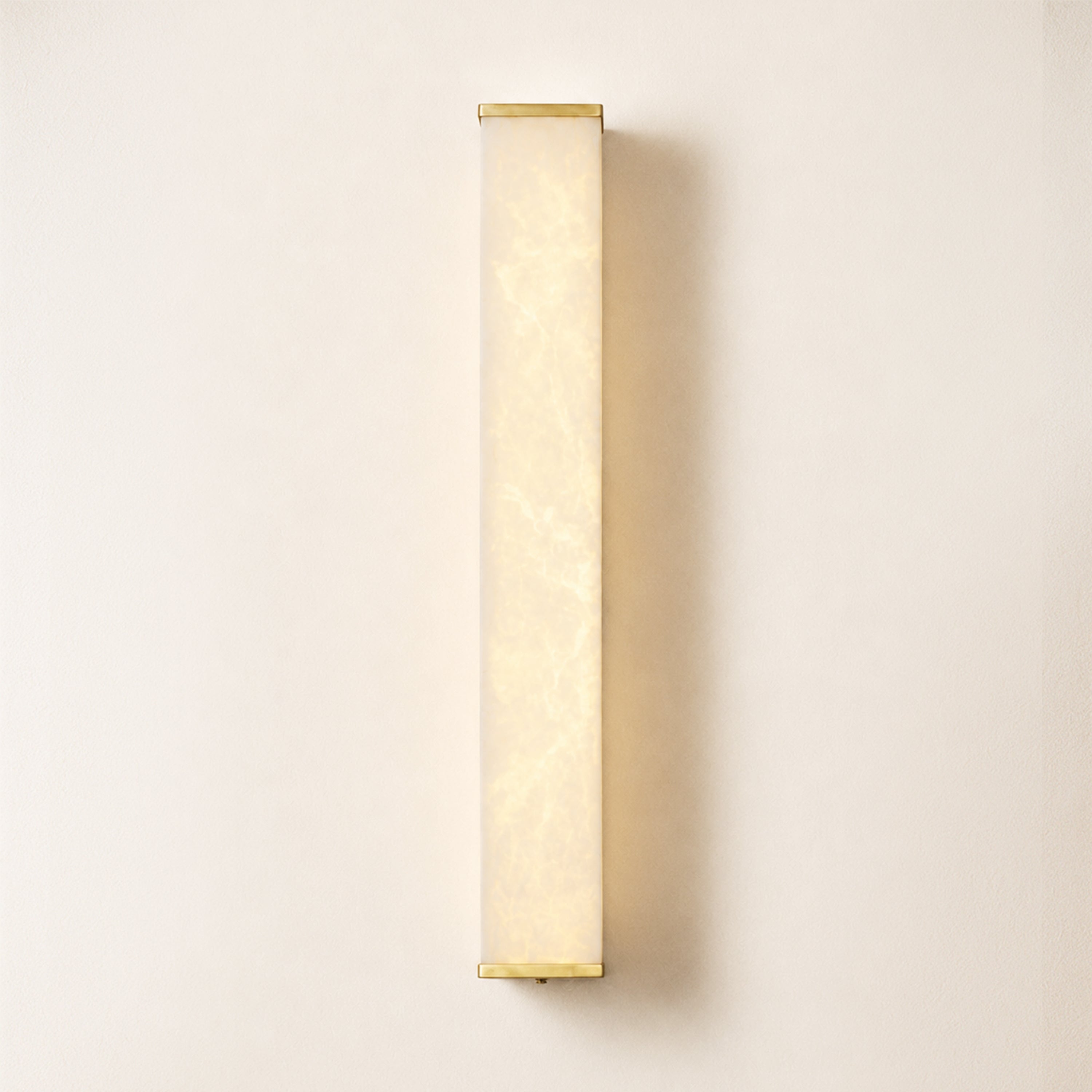 Valoria Alabaster Rectangular Wall Sconce