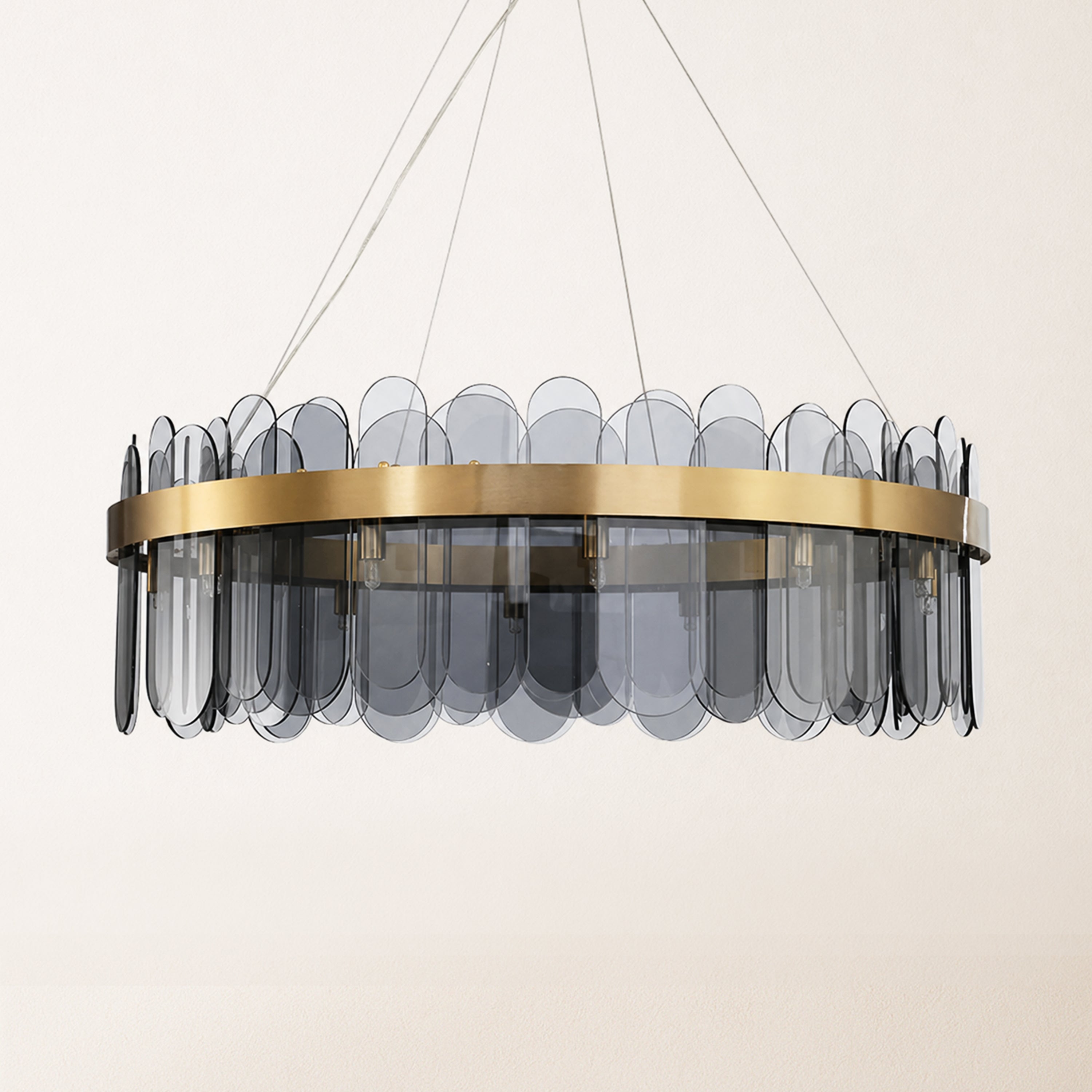 Prismora Glass Round Chandelier
