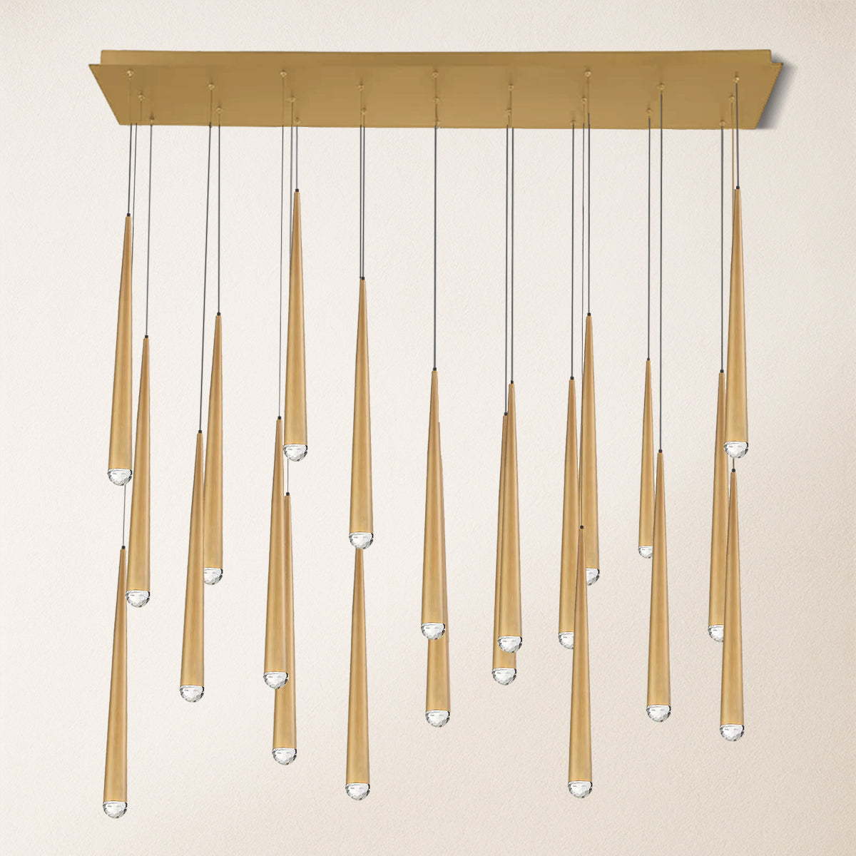 Anthropology Rectangle Crystal Pendant 137cm W