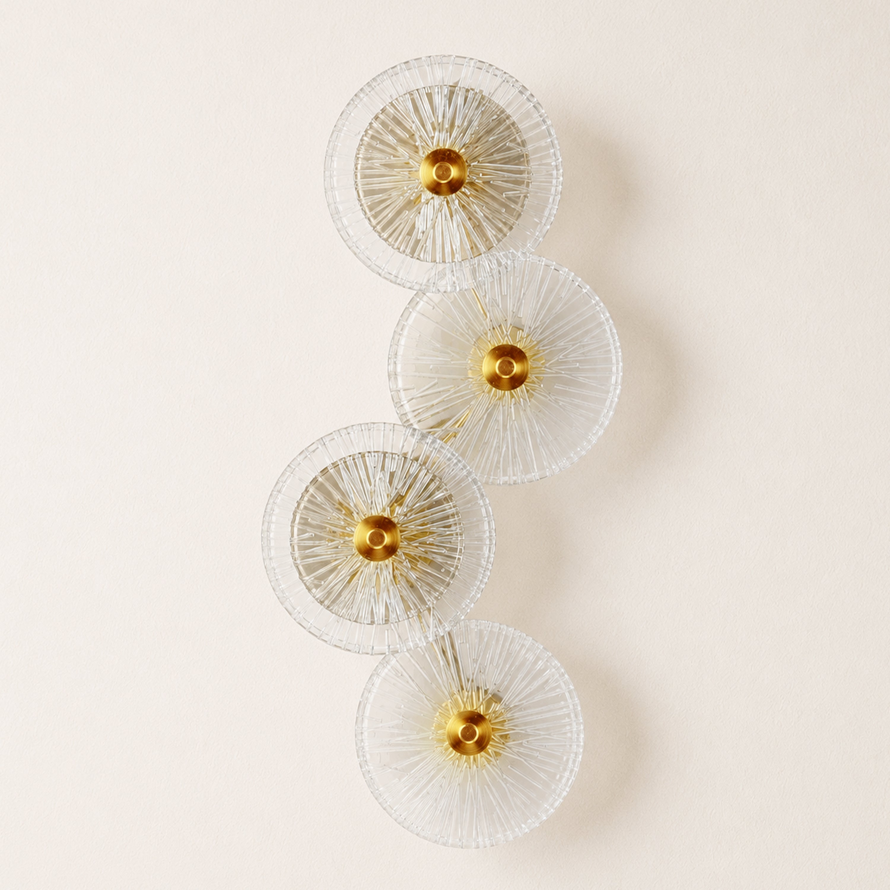 Auriotus Glass Lotus Leaf Wall Sconce