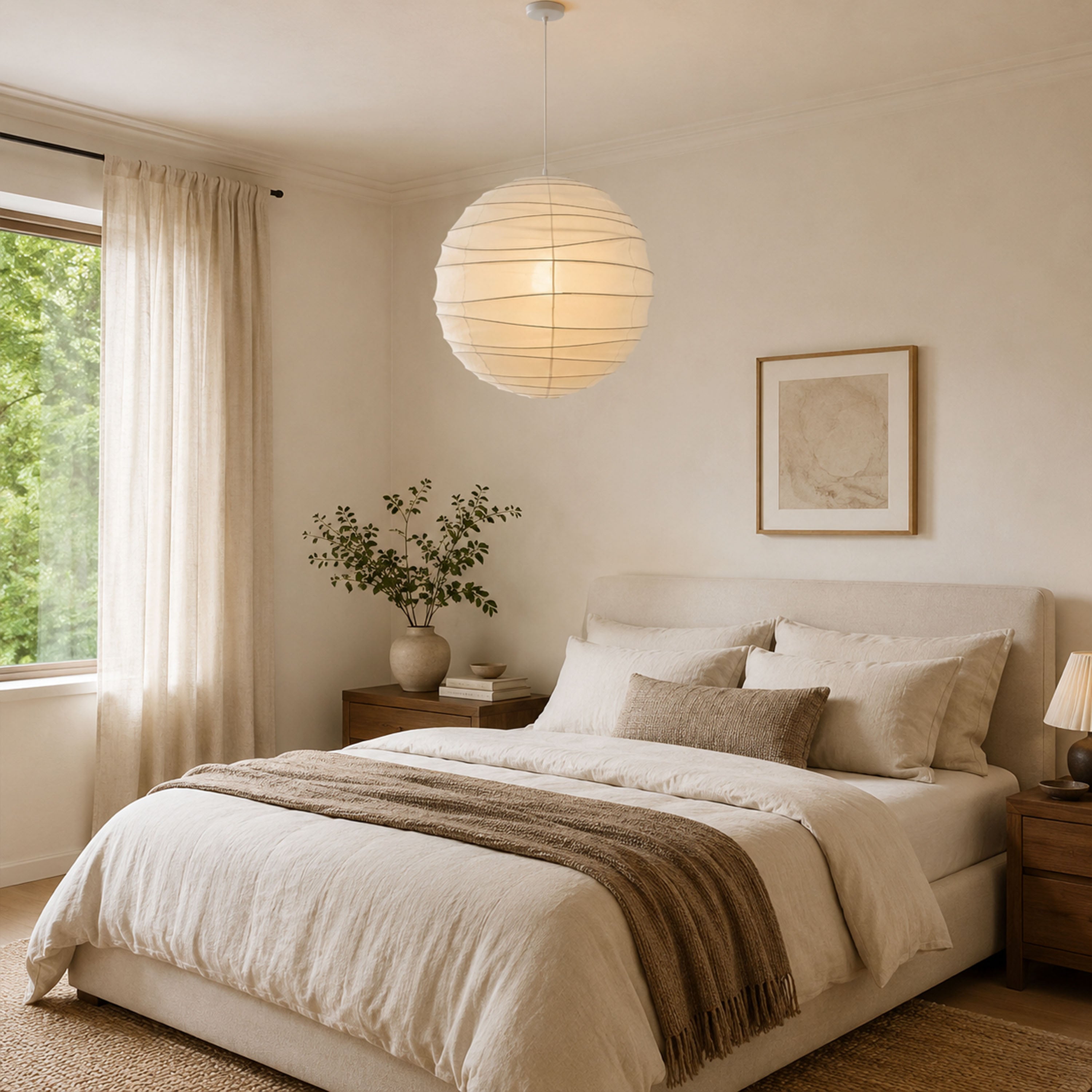 Hikari Paper Ball Pendant Lamp