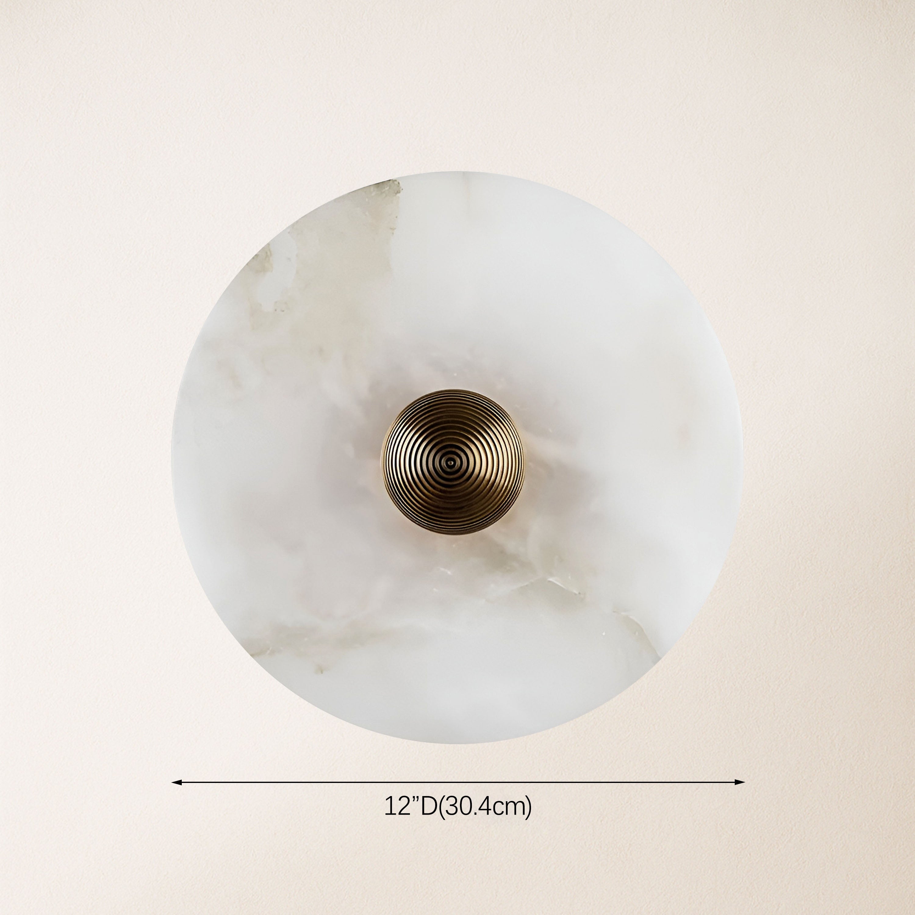 Miles Alabaster Wall Lamp 30cm D