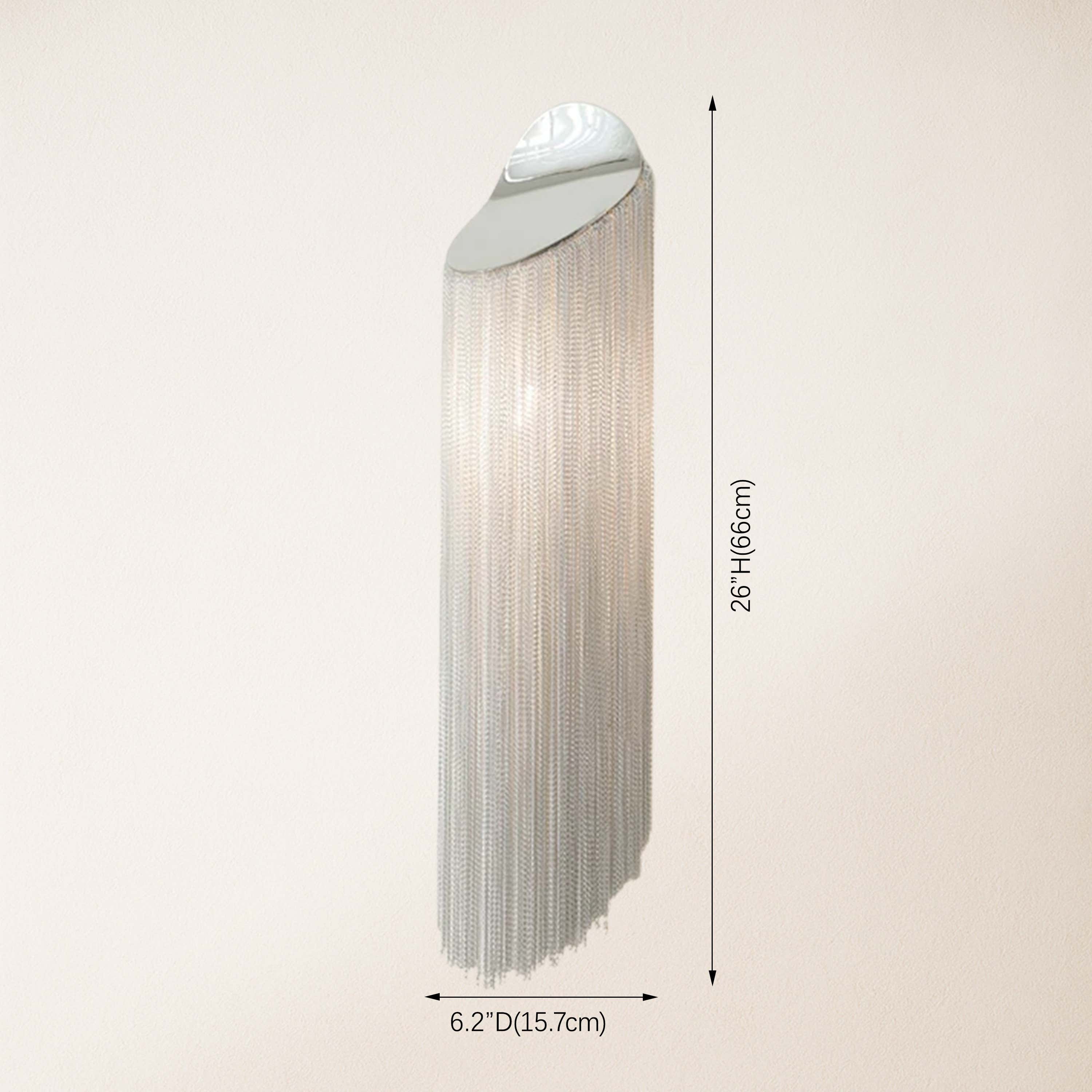 Teresa Cadena Chain Tassel Wall Sconce 66 cm W