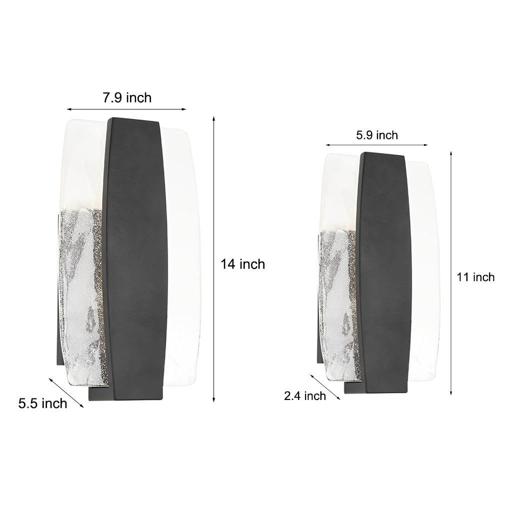 Luxshell Bubbles Glass Outdoor Wall Light