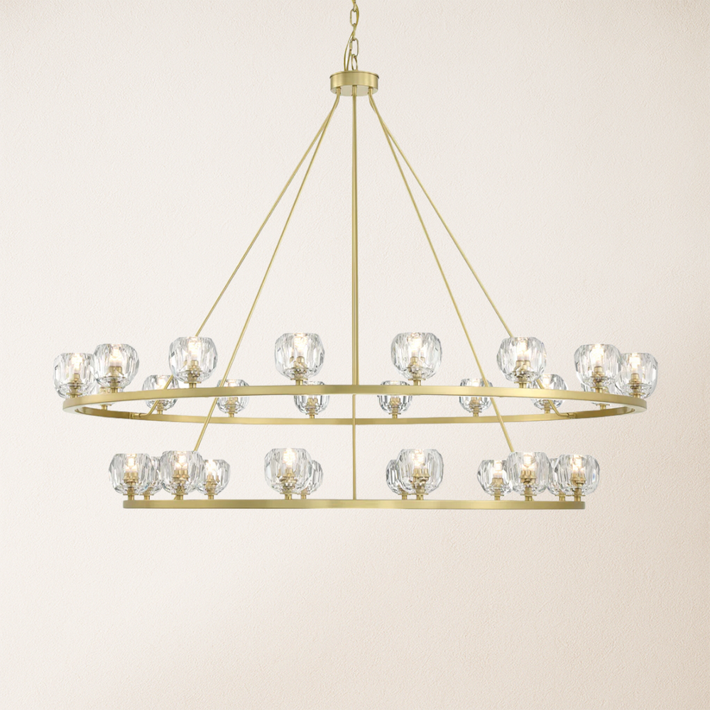 Aragon Tiered Crystal Chandelier 150 cm W