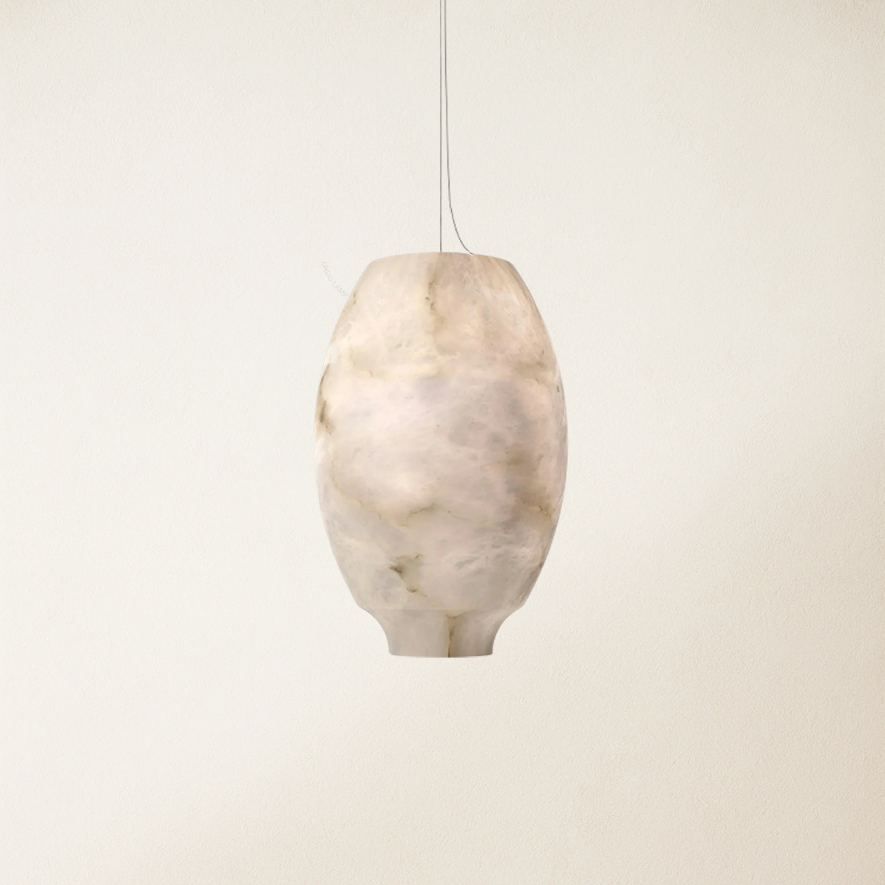 Dadaly Alabaster Lantern Small Art Round Pendant 20cm W