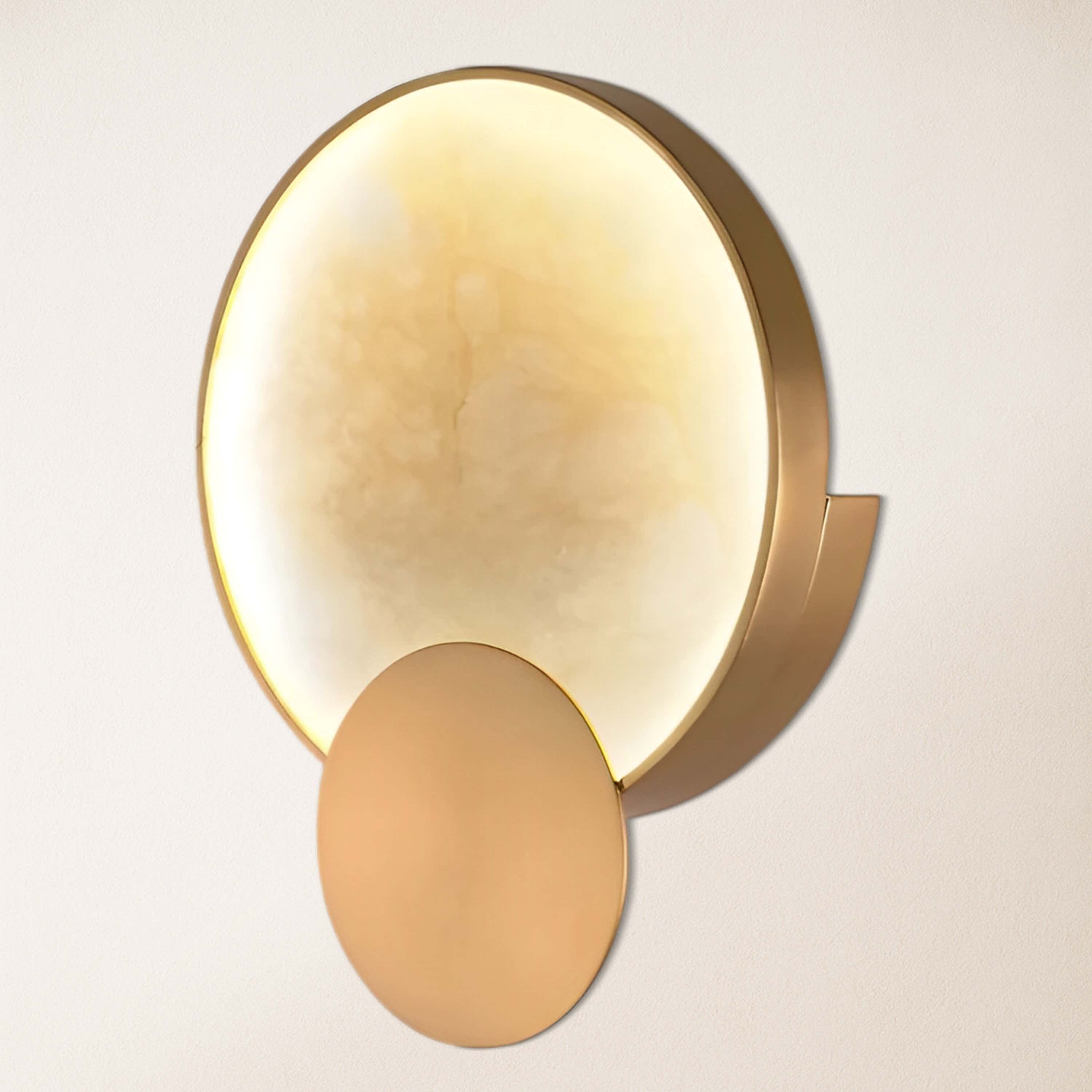 Mintreux Terre Sve Alabaster Wall Sconce 8''D