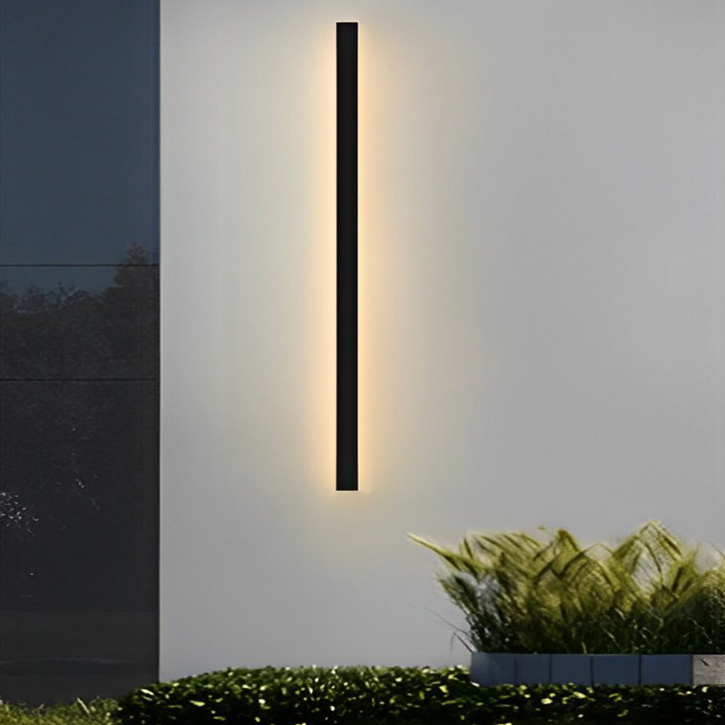 Ethereon Linear LED Solar Outdoor Wall Light