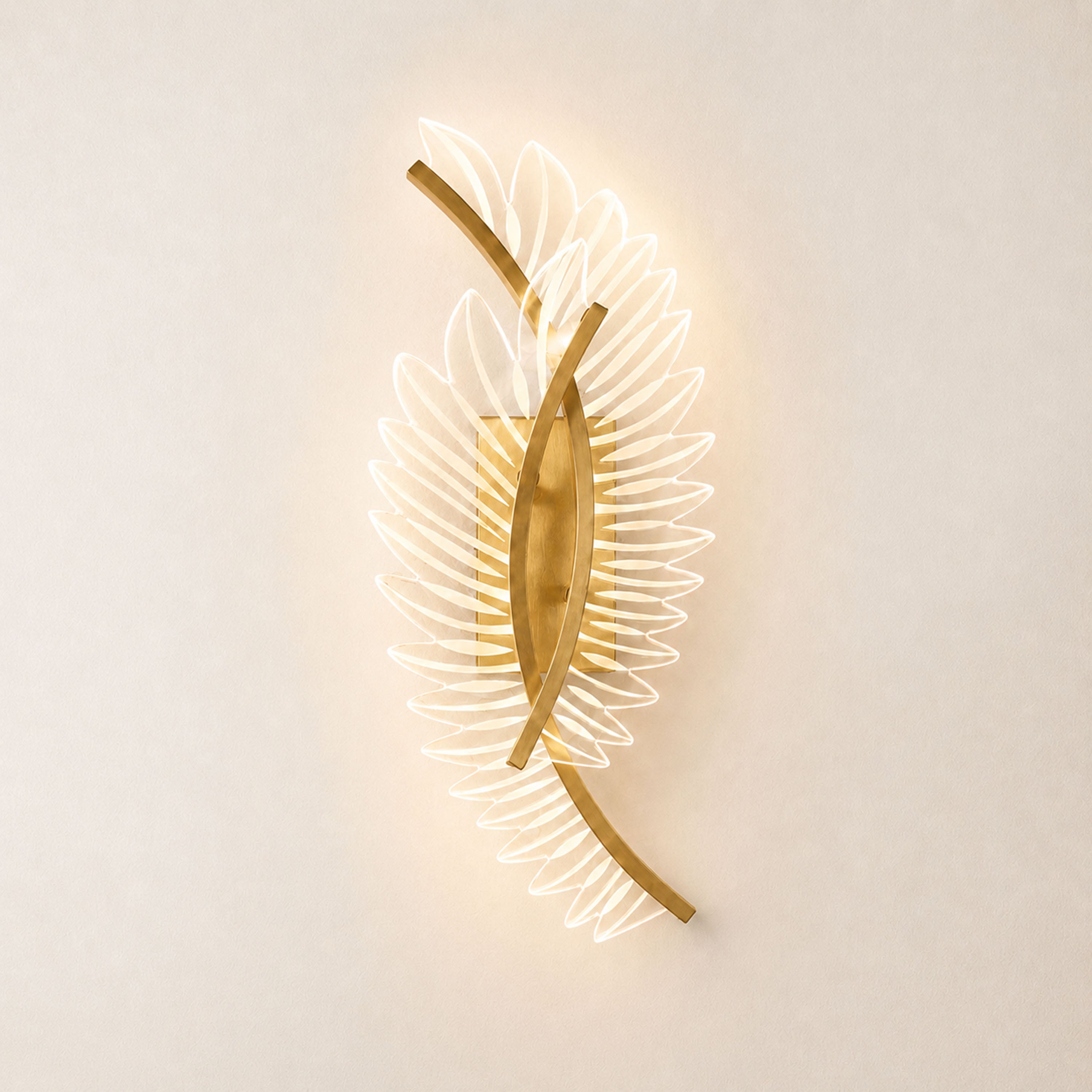 Pennata Acrylic Wing Wall Sconce
