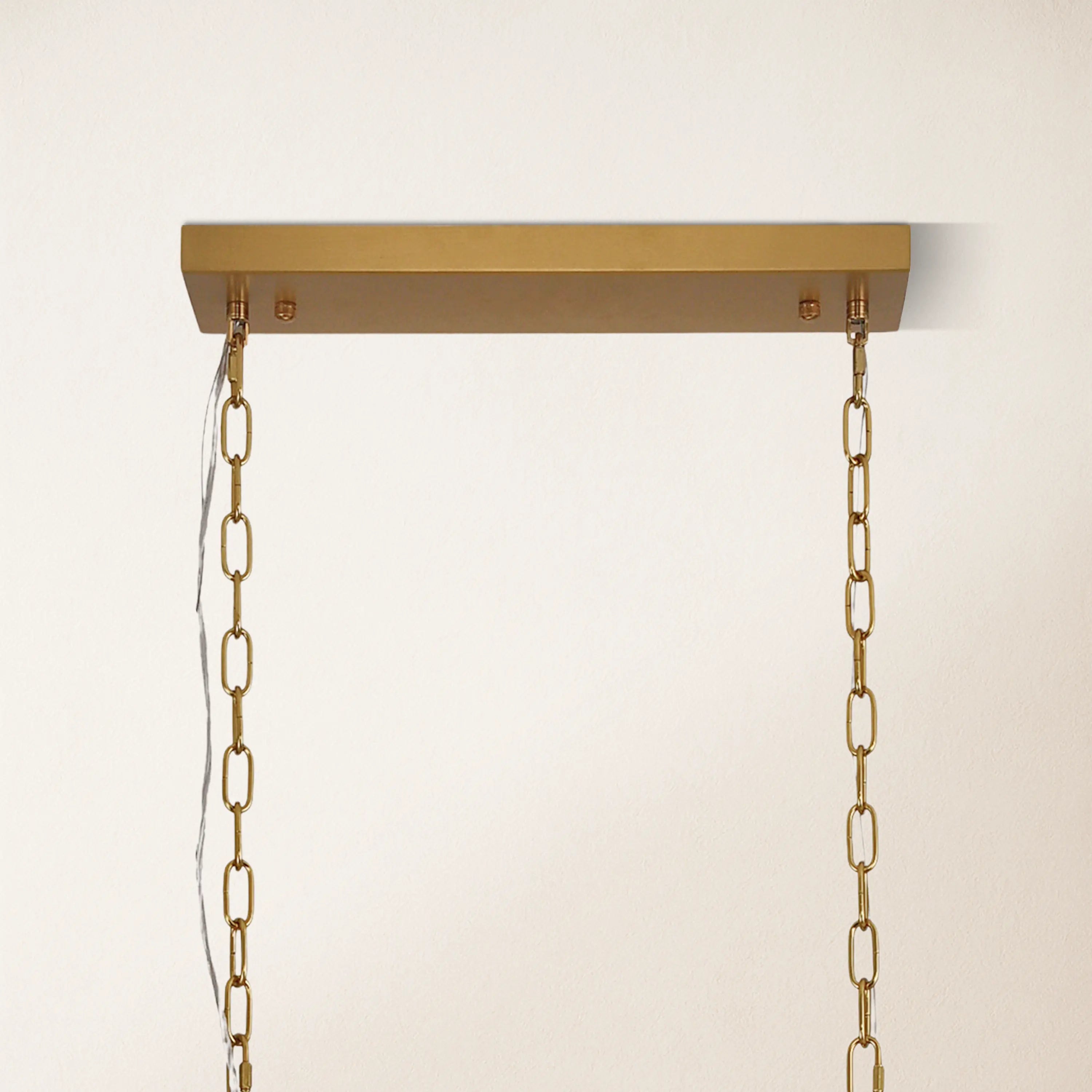Caldera Alabaster Rectangular Chandelier 100cm