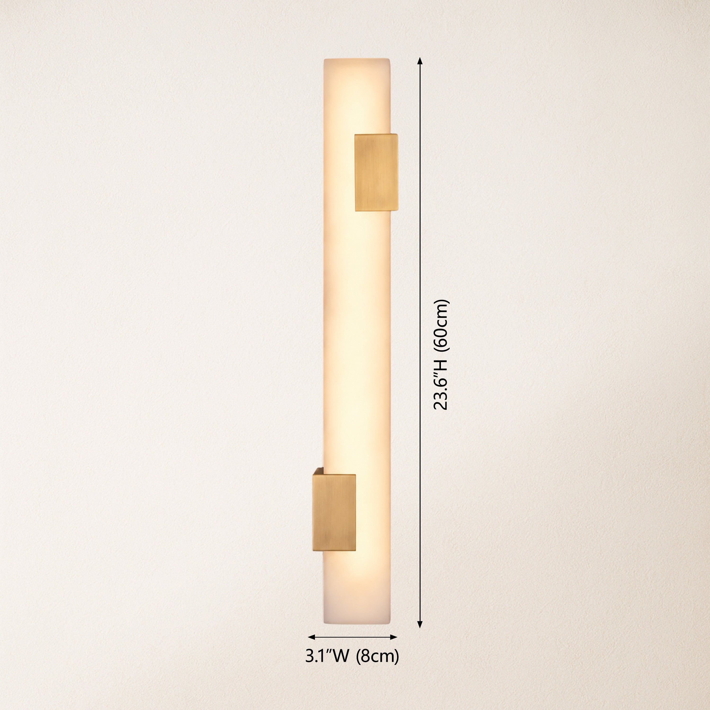 Caelia Alabaster Linear Wall Sconce