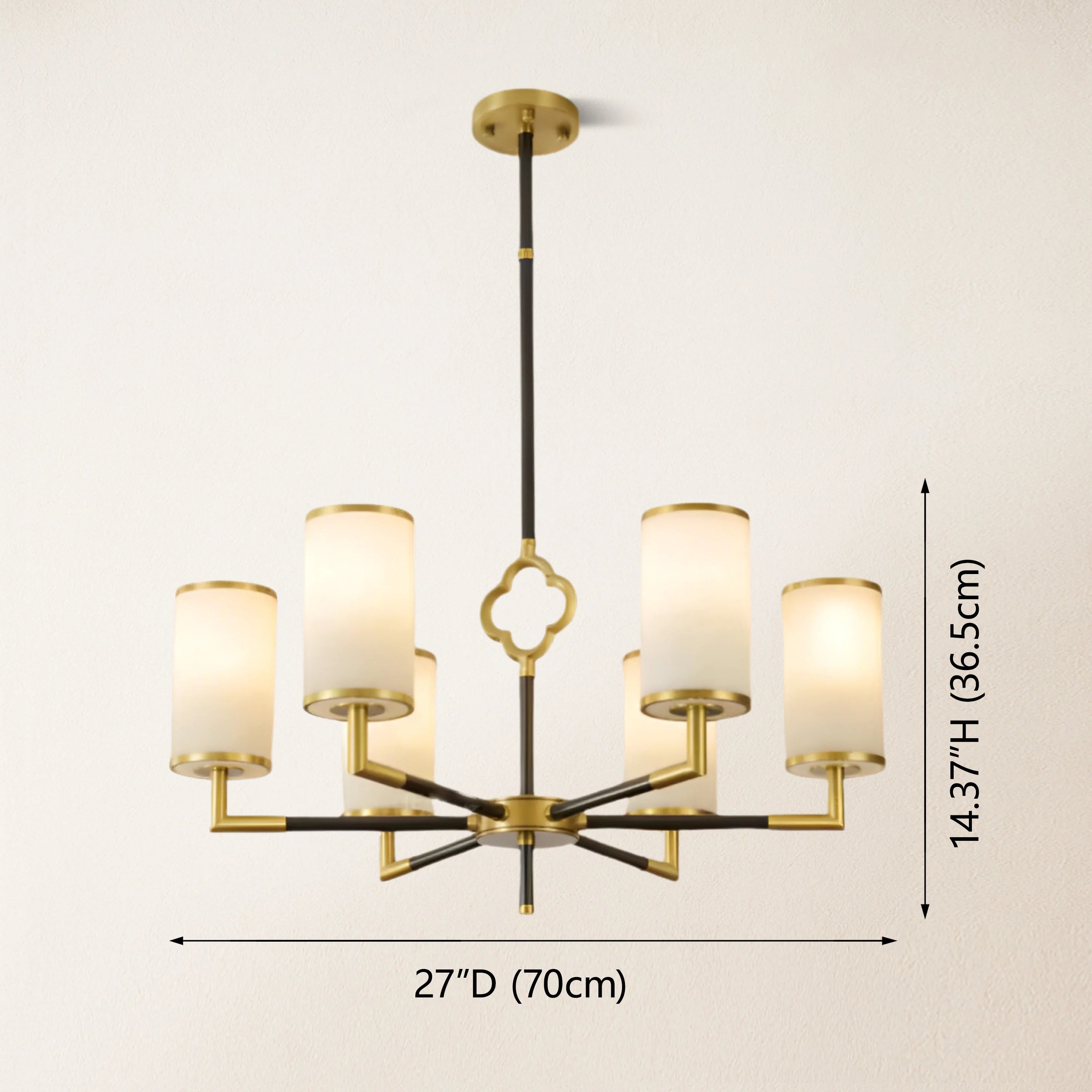 Moral Multi-layer Branda Alabaster Round chandelier 69cm D