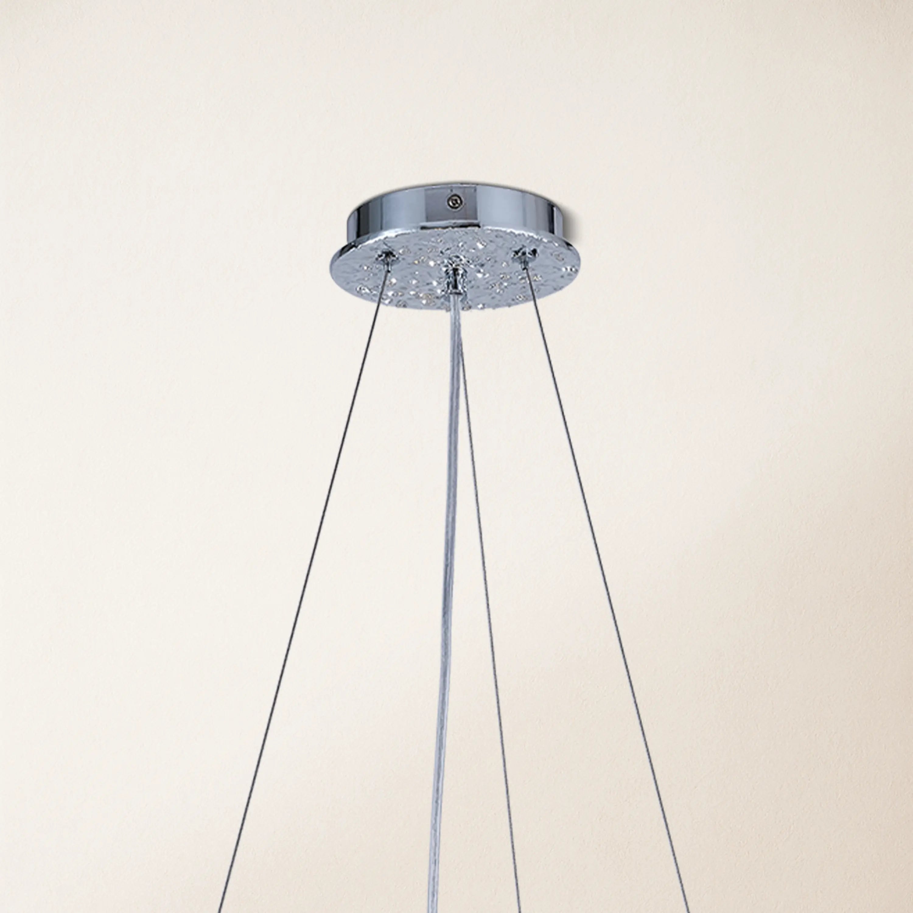 Frostleaf Crystal Cascade Branch Round Chandelier 76cm