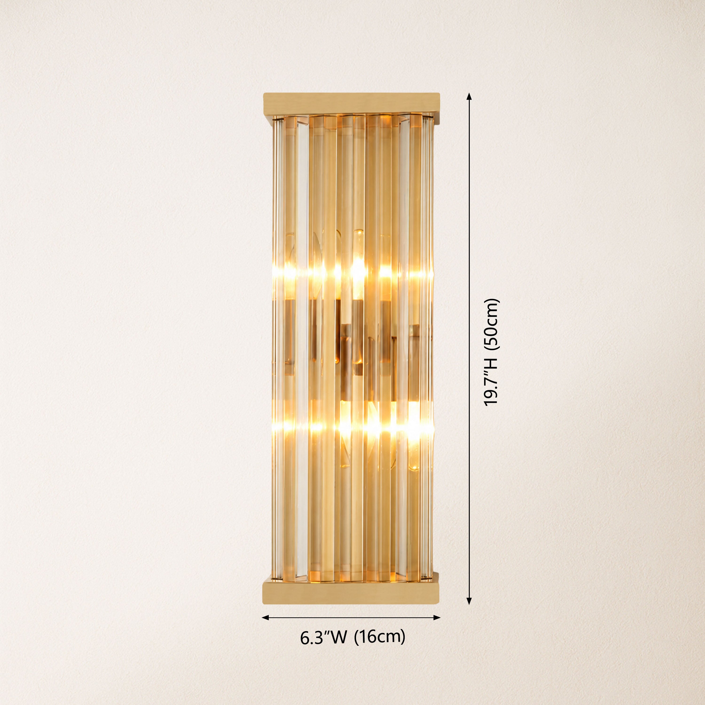 Aethon Crystal Linear Wall Sconce